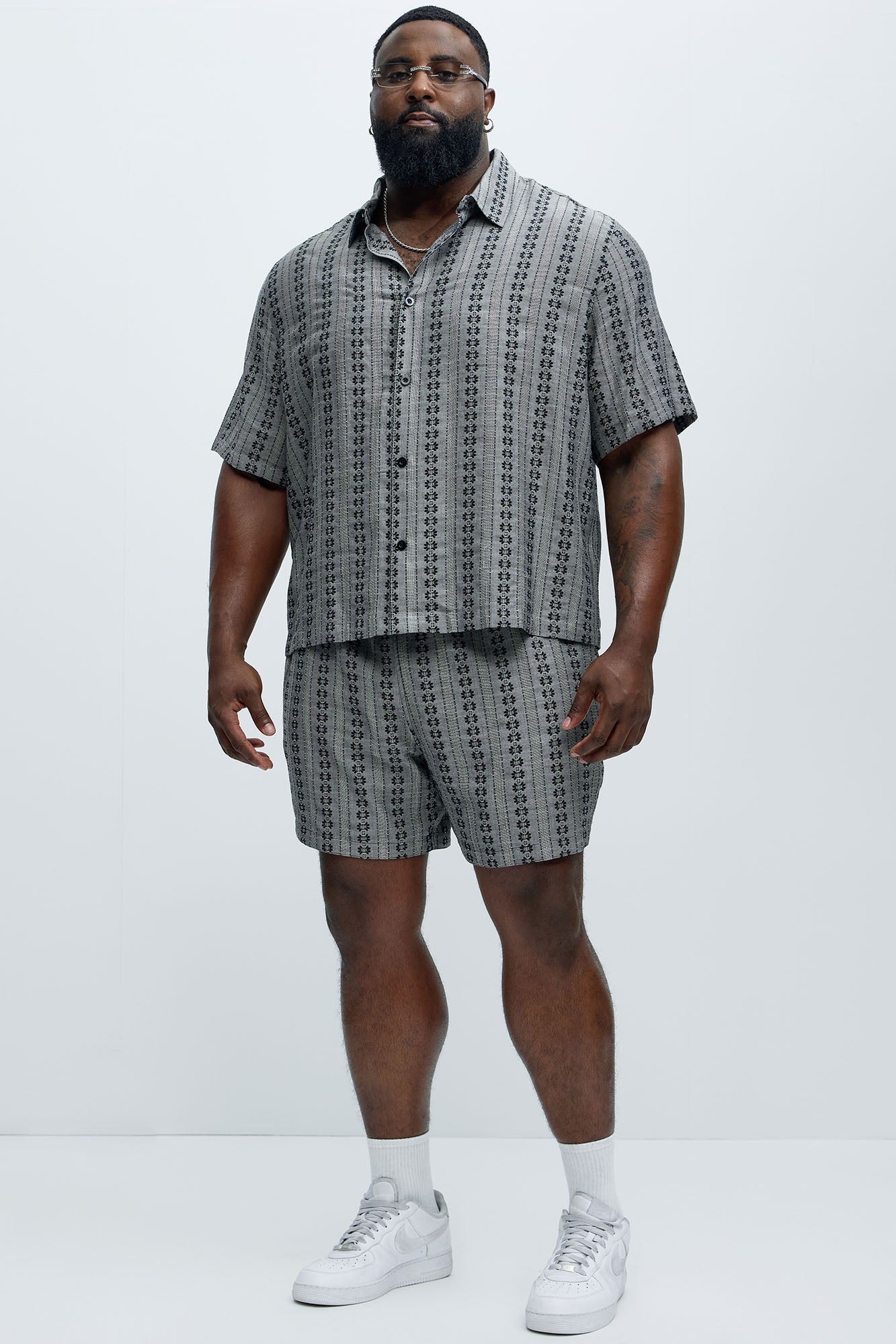 Denali Floral Short Sleeve Button Up - Black/combo - Image 7