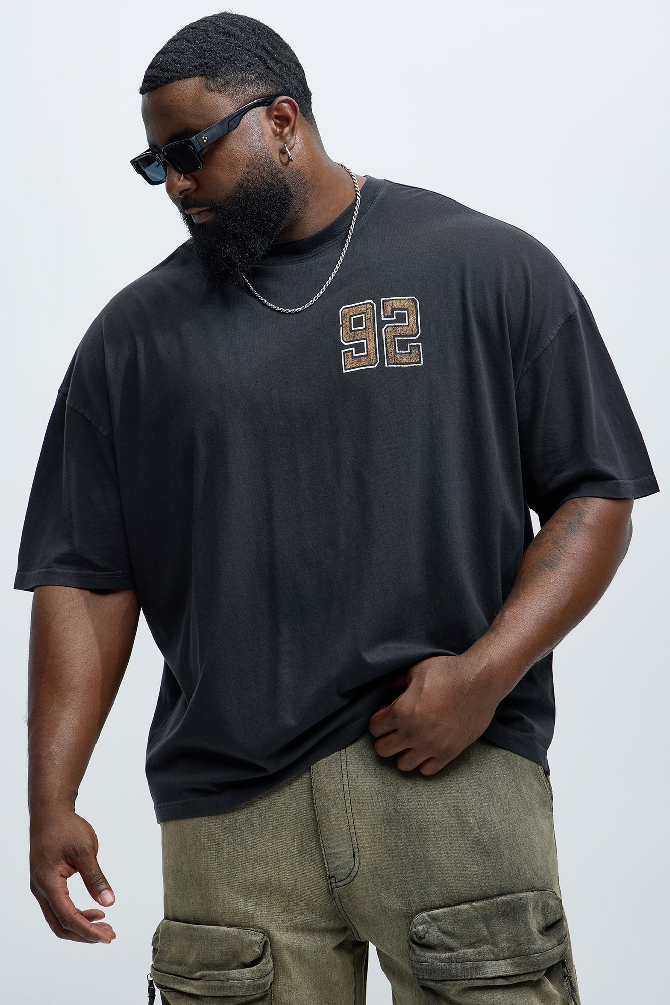 Boston Athletic Dept. Oversized Short Sleeve Tee - Black - Image 6