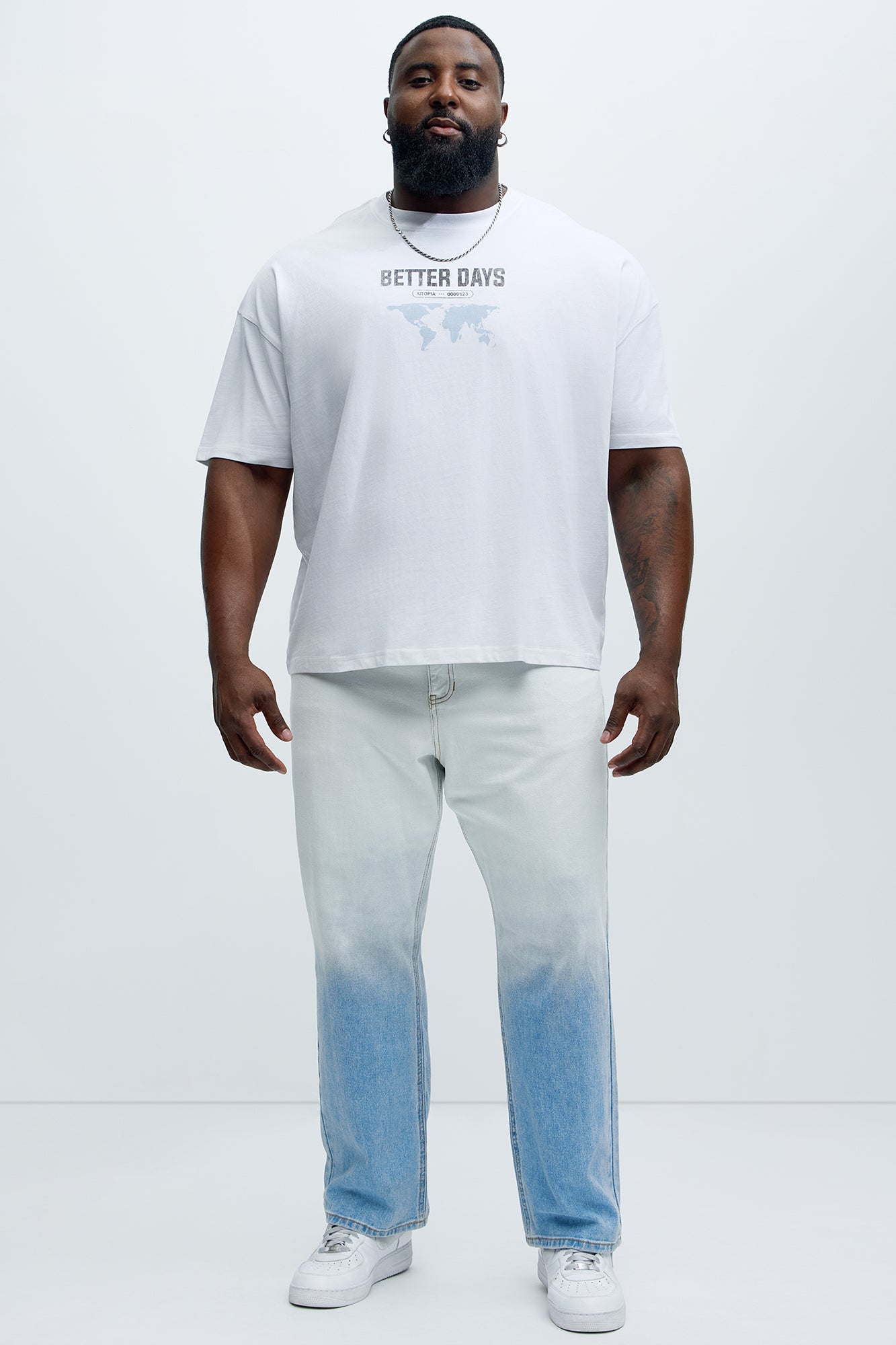 Better Days Ahead Oversized Short Sleeve Tee - White - Image 7
