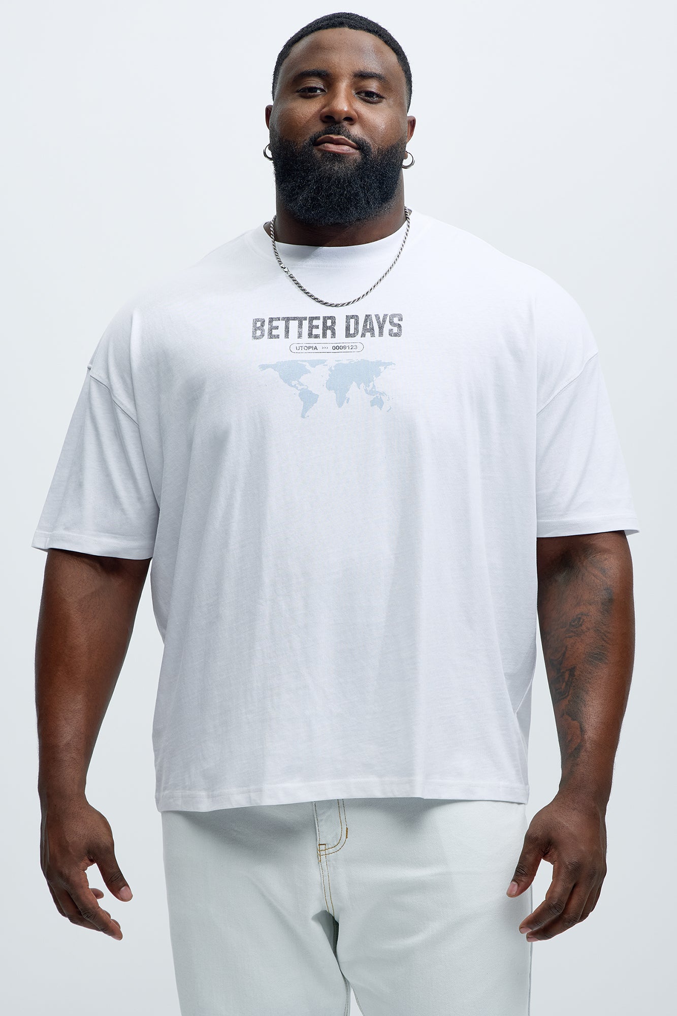 Better Days Ahead Oversized Short Sleeve Tee - White - Image 6