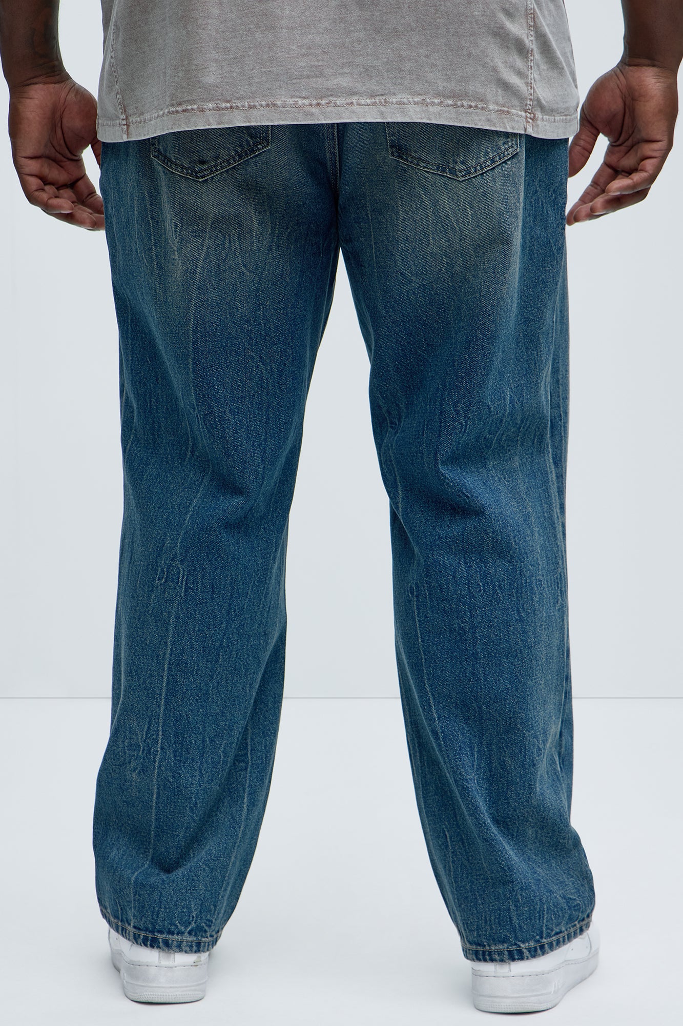 Brentonwood Distressed Straight Jeans - Vintage Blue Wash - Image 9