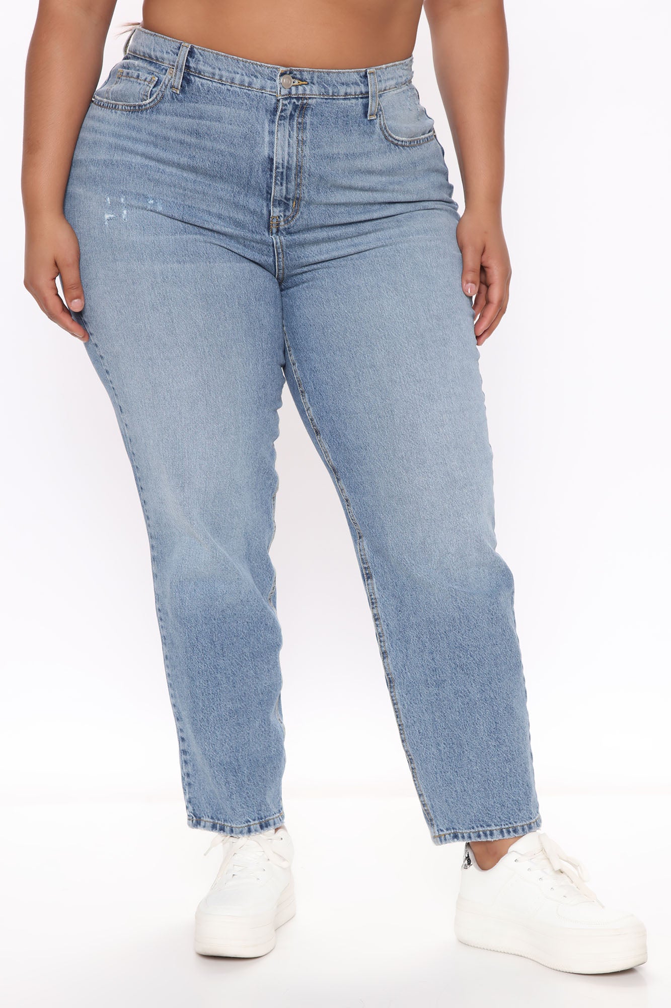 Very Special High Rise Mom Jeans - Medium Wash - Image 10