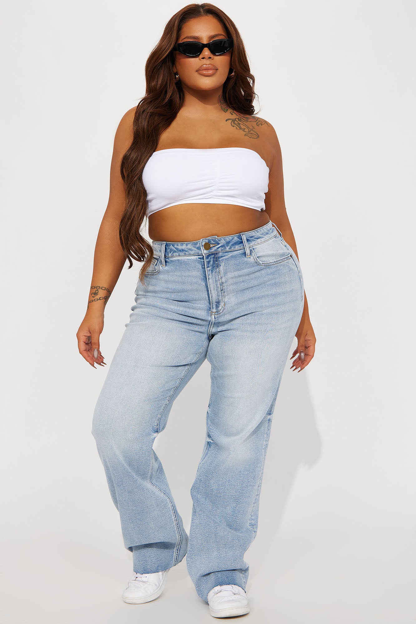 Tough Love Stretch Straight Leg Jean - Light Wash - Image 4