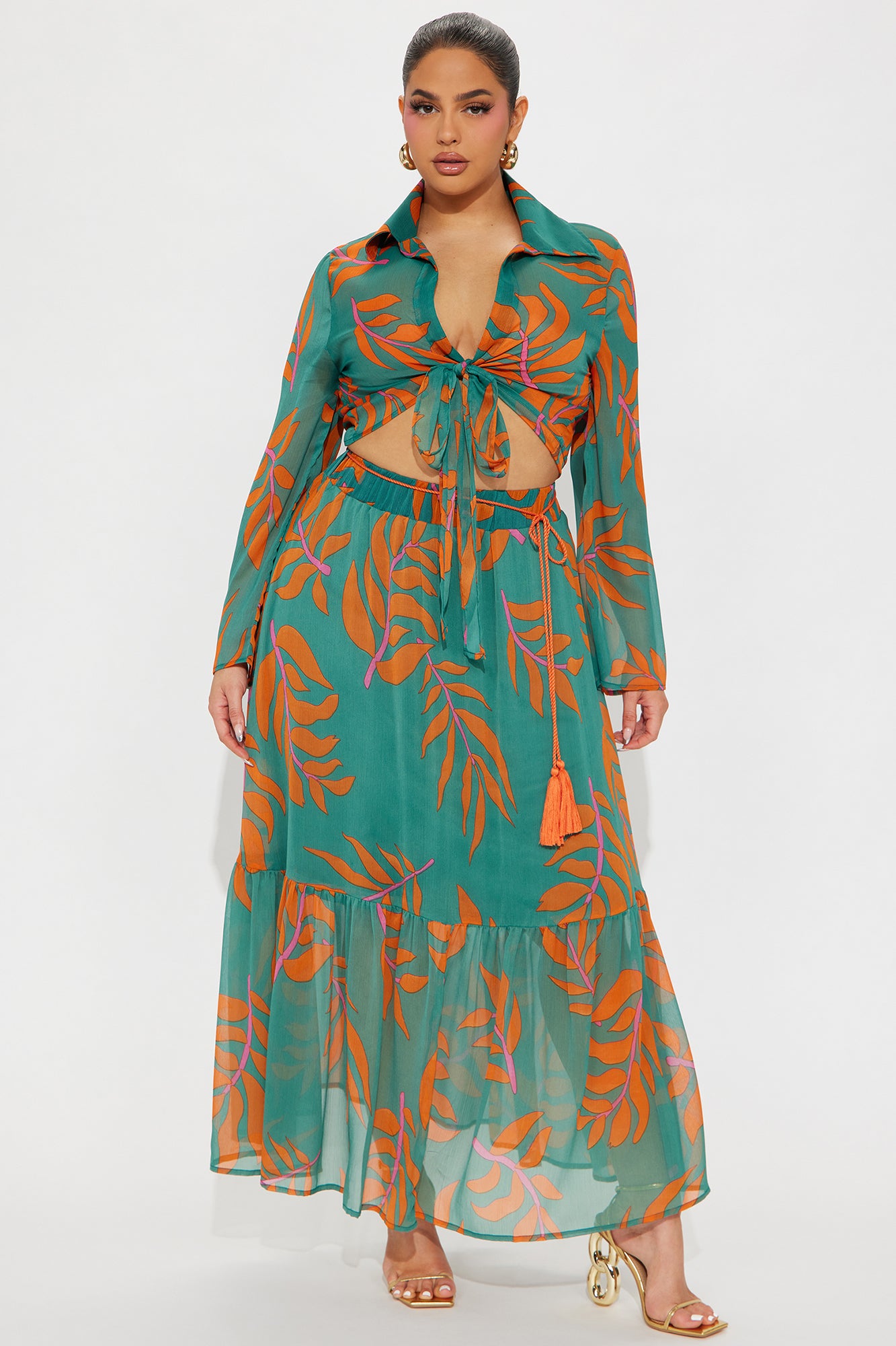 Another Vacation Skirt Set  - Emerald - Image 5