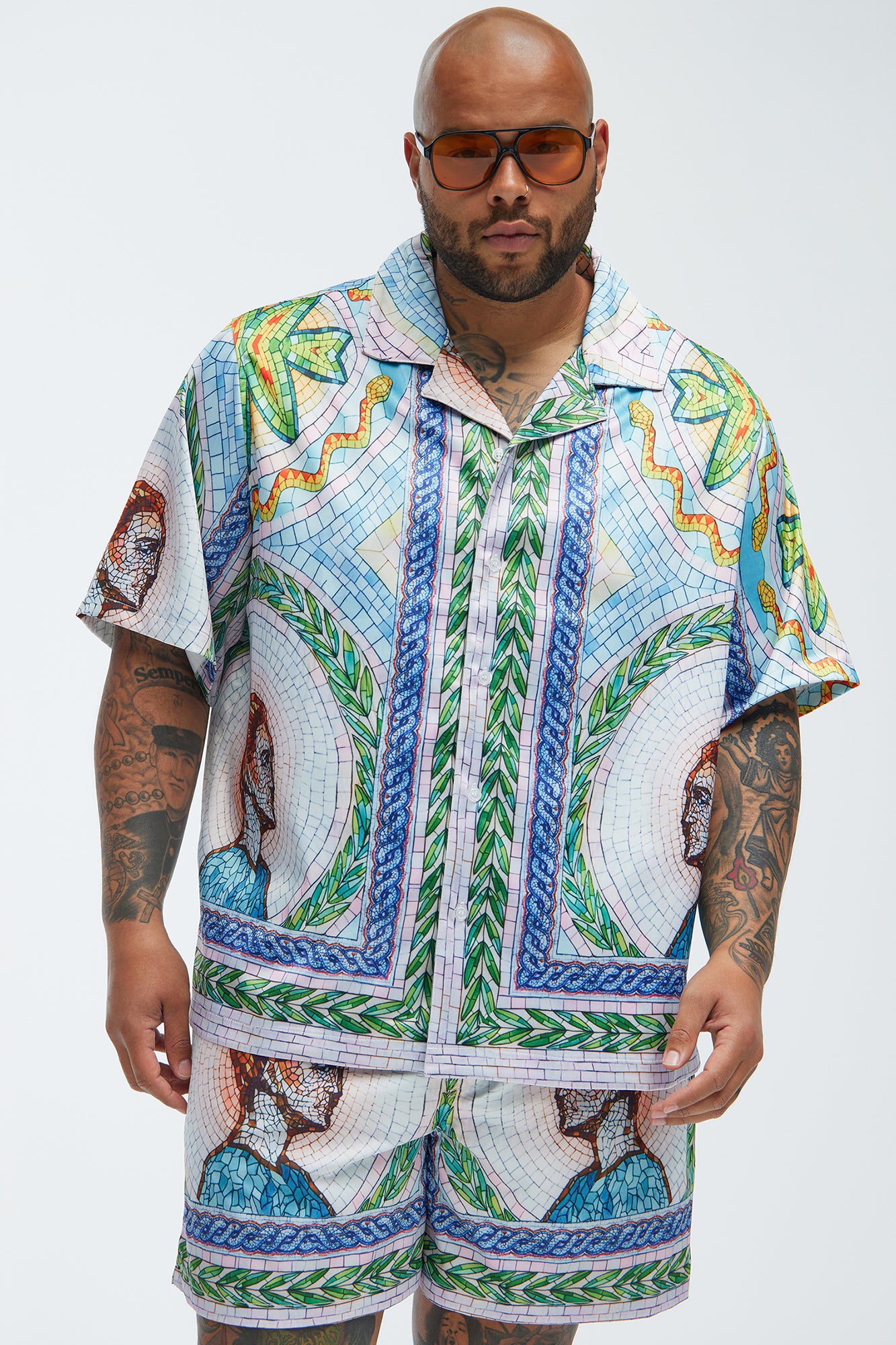 Atherton Mosaic Shirt - Blue/combo - Image 5