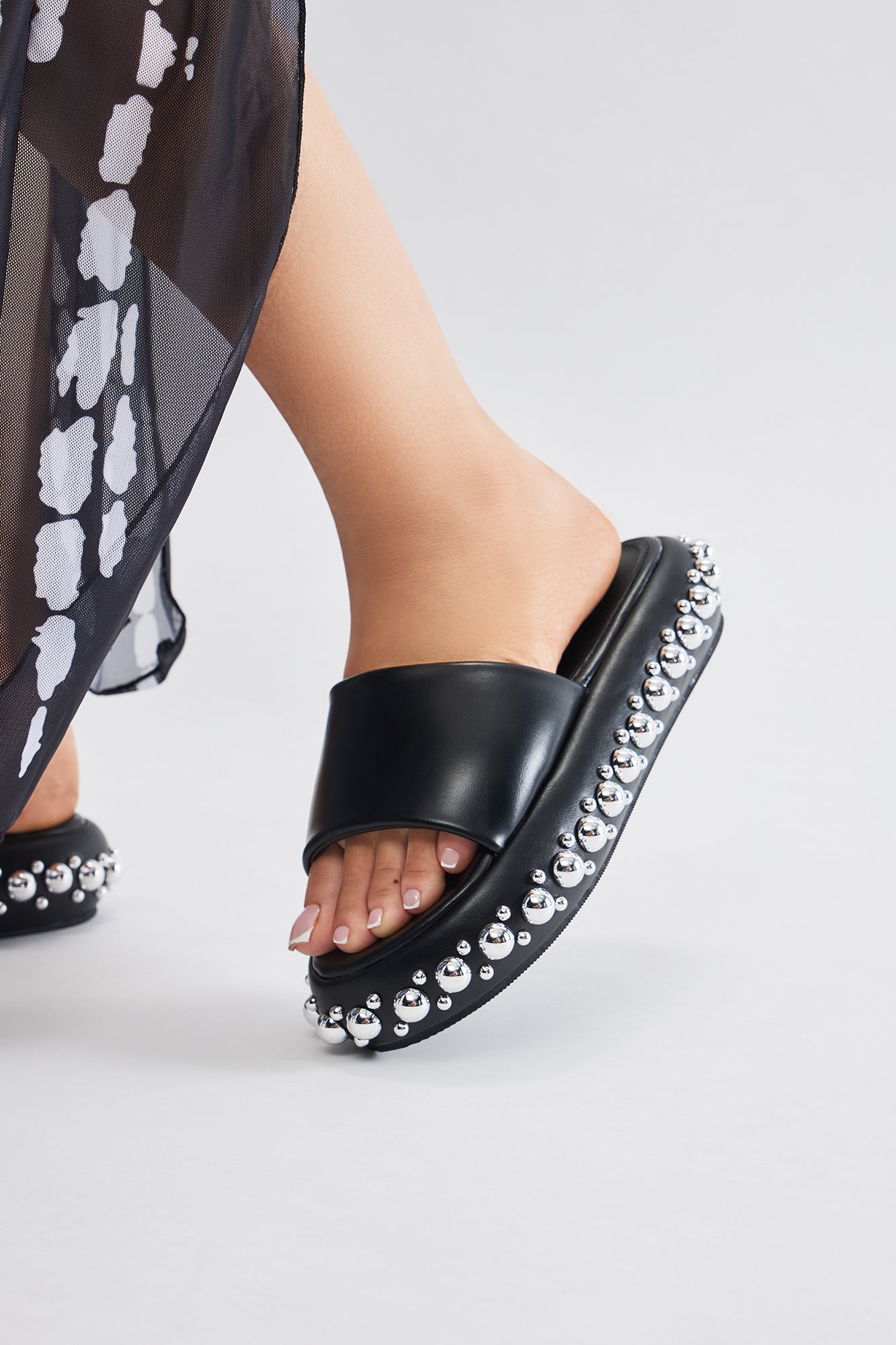 That's All I Got Studded Slides - Black - Image 3
