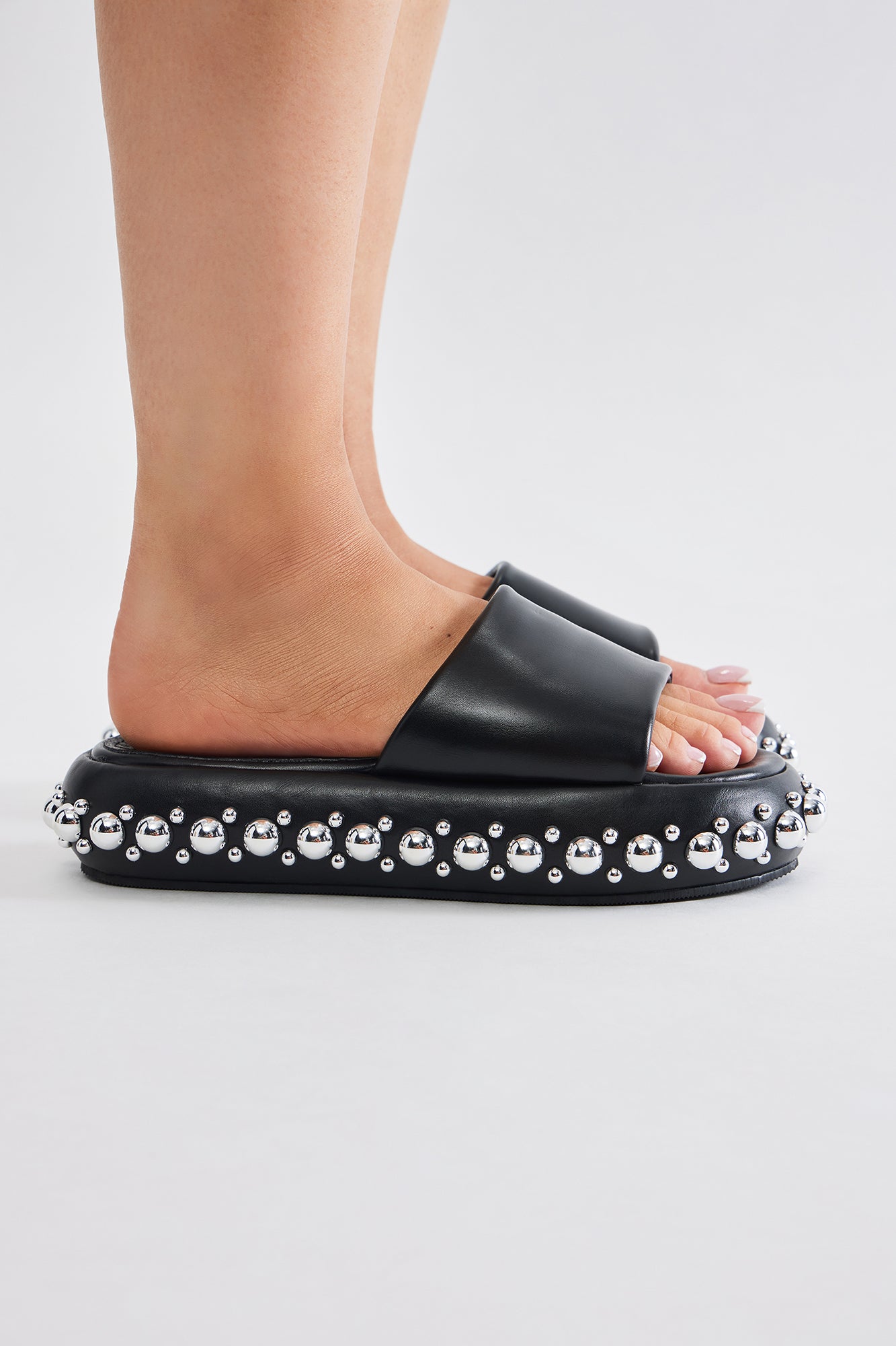 That's All I Got Studded Slides - Black - Image 4