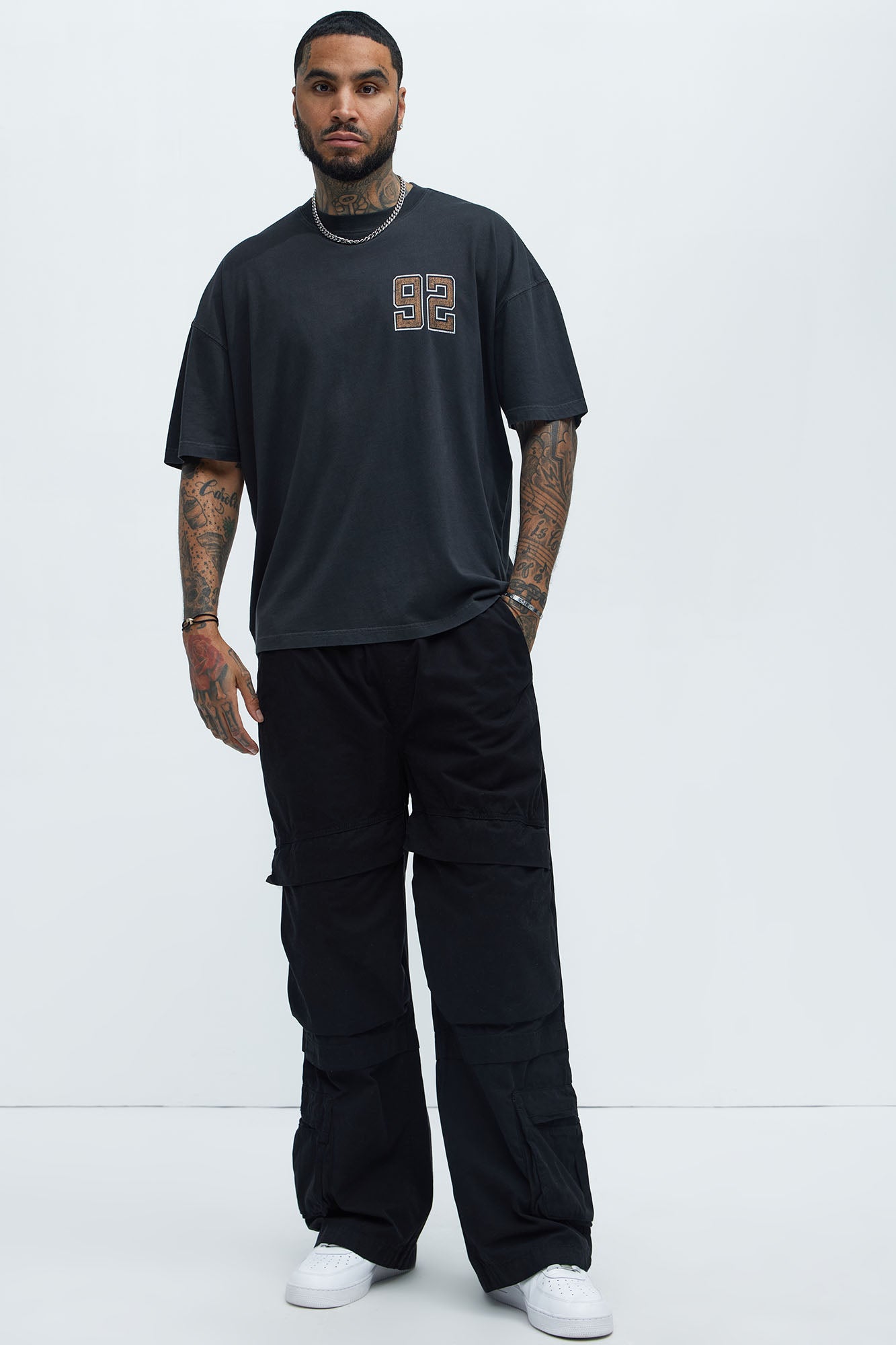 Boston Athletic Dept. Oversized Short Sleeve Tee - Black - Image 3