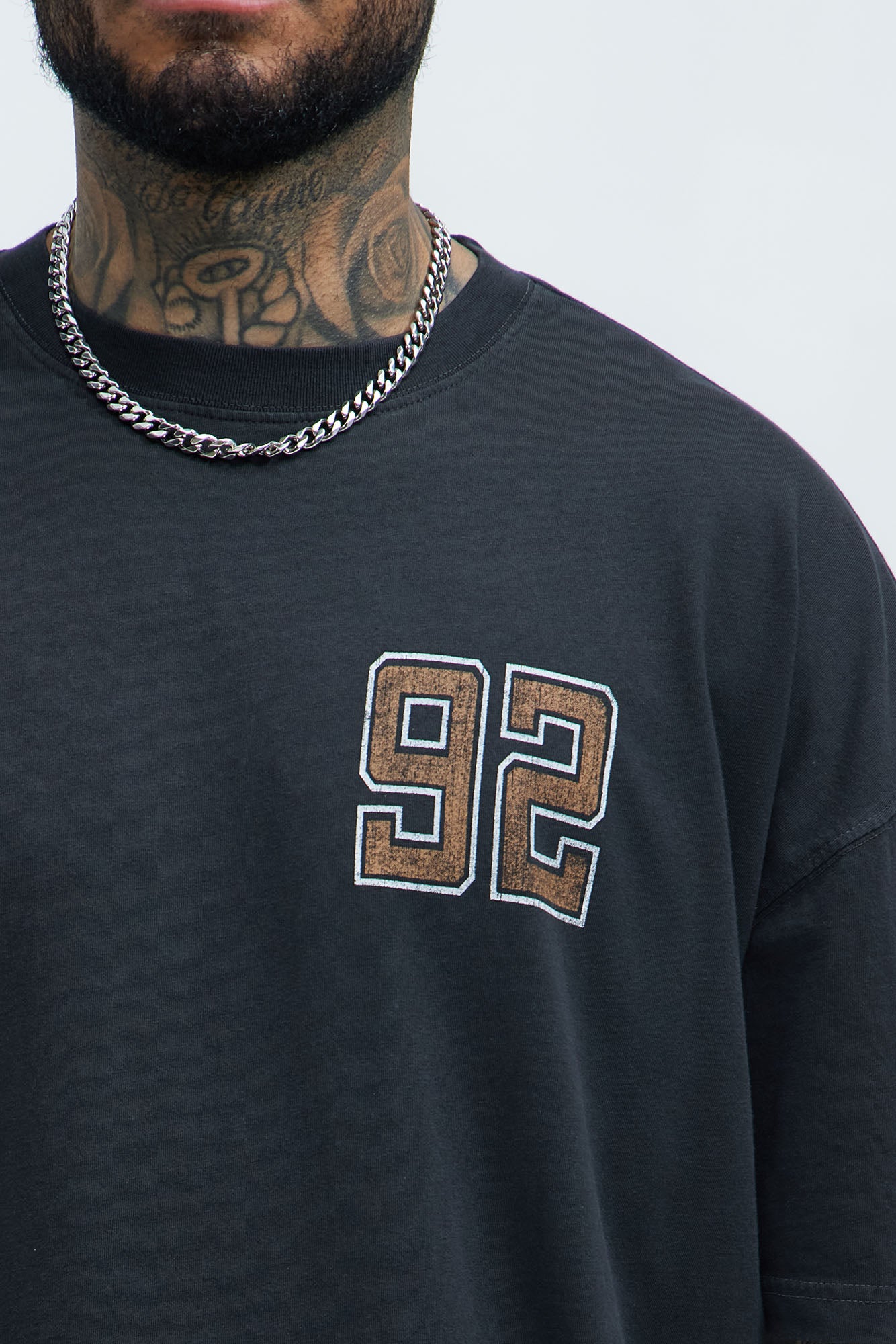 Boston Athletic Dept. Oversized Short Sleeve Tee - Black - Image 4