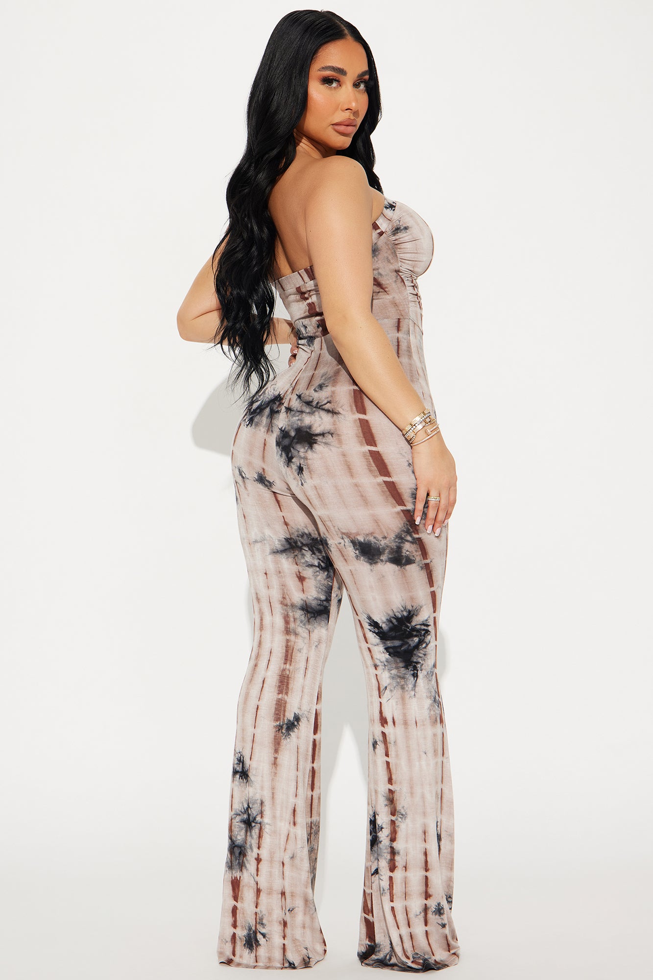 Always In Element Tie Dye Jumpsuit - Brown/combo - Image 3
