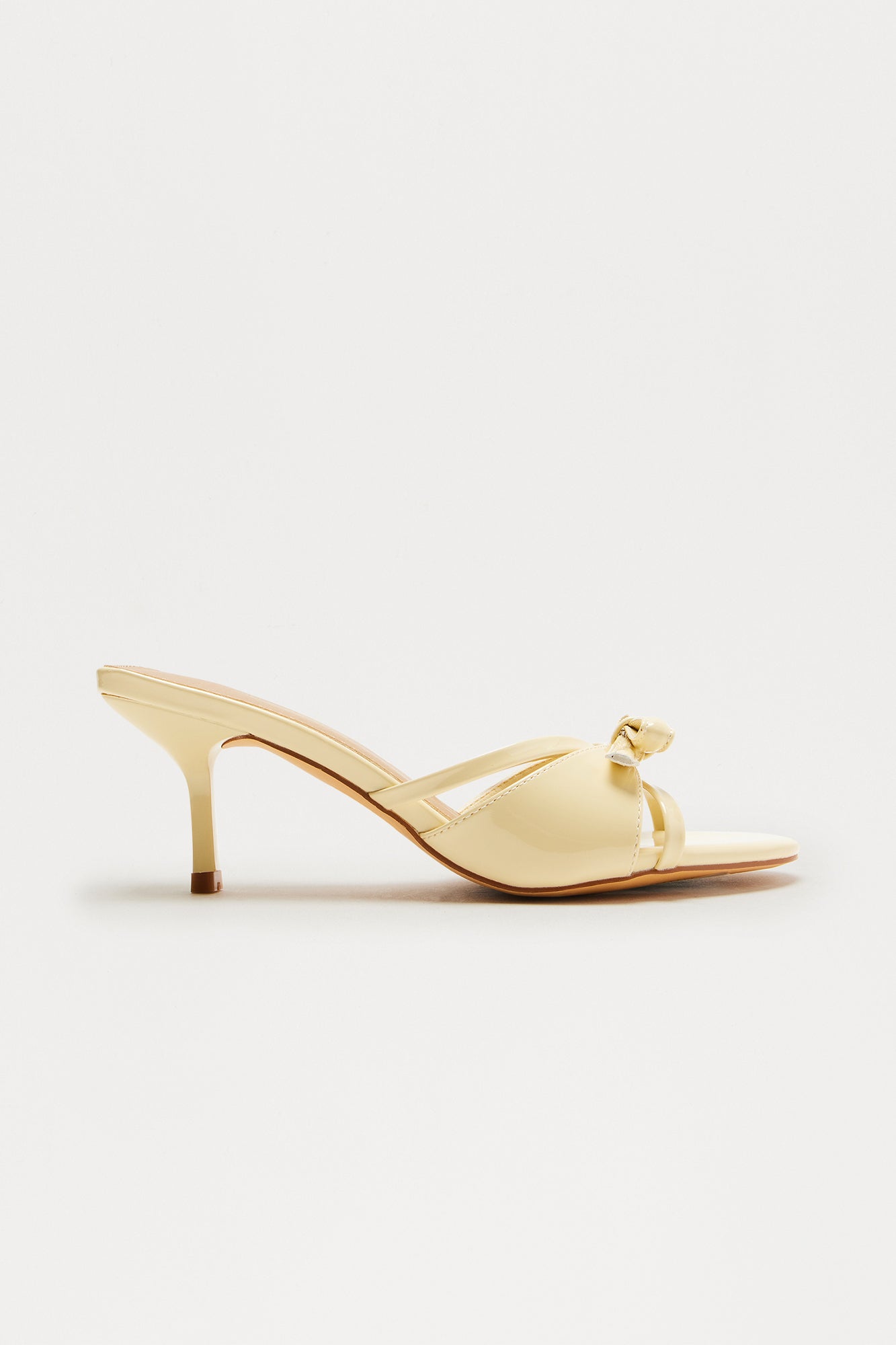 Witherspoon Bow Mules - Butter Yellow - Image 3