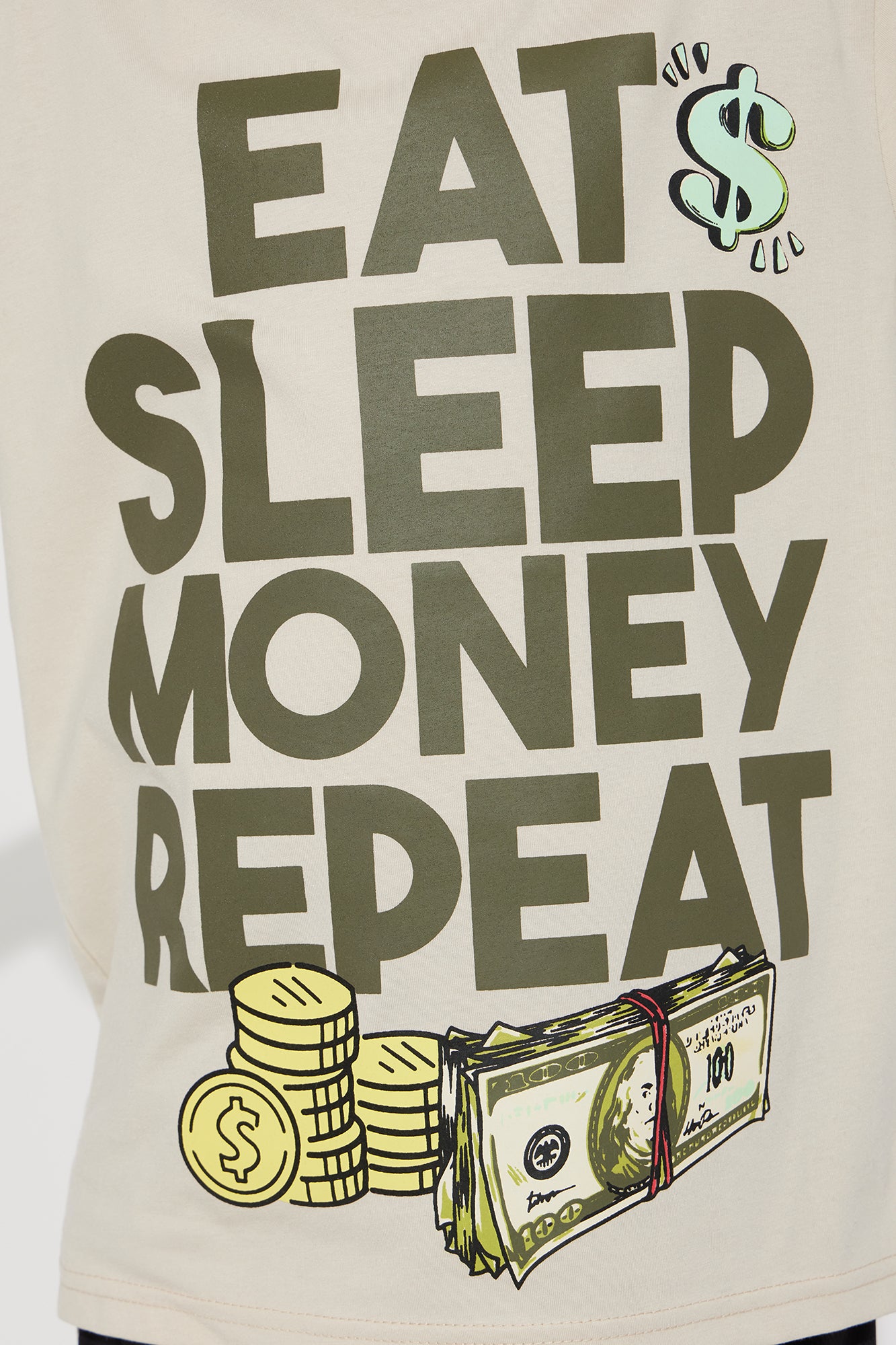 Mini Sleep Money Repeat Short Set - Sand/combo - Image 4