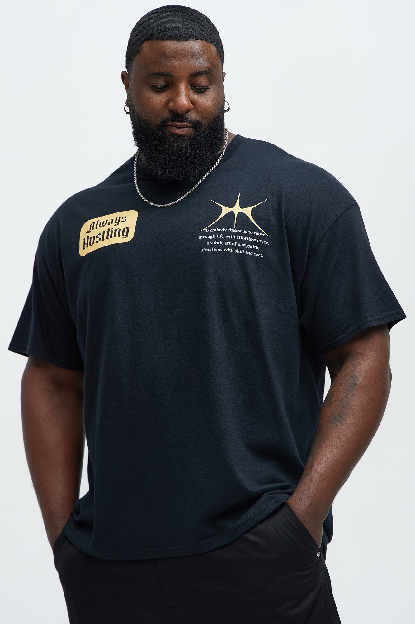 Always Hustling Short Sleeve Tee - Black - Image 6
