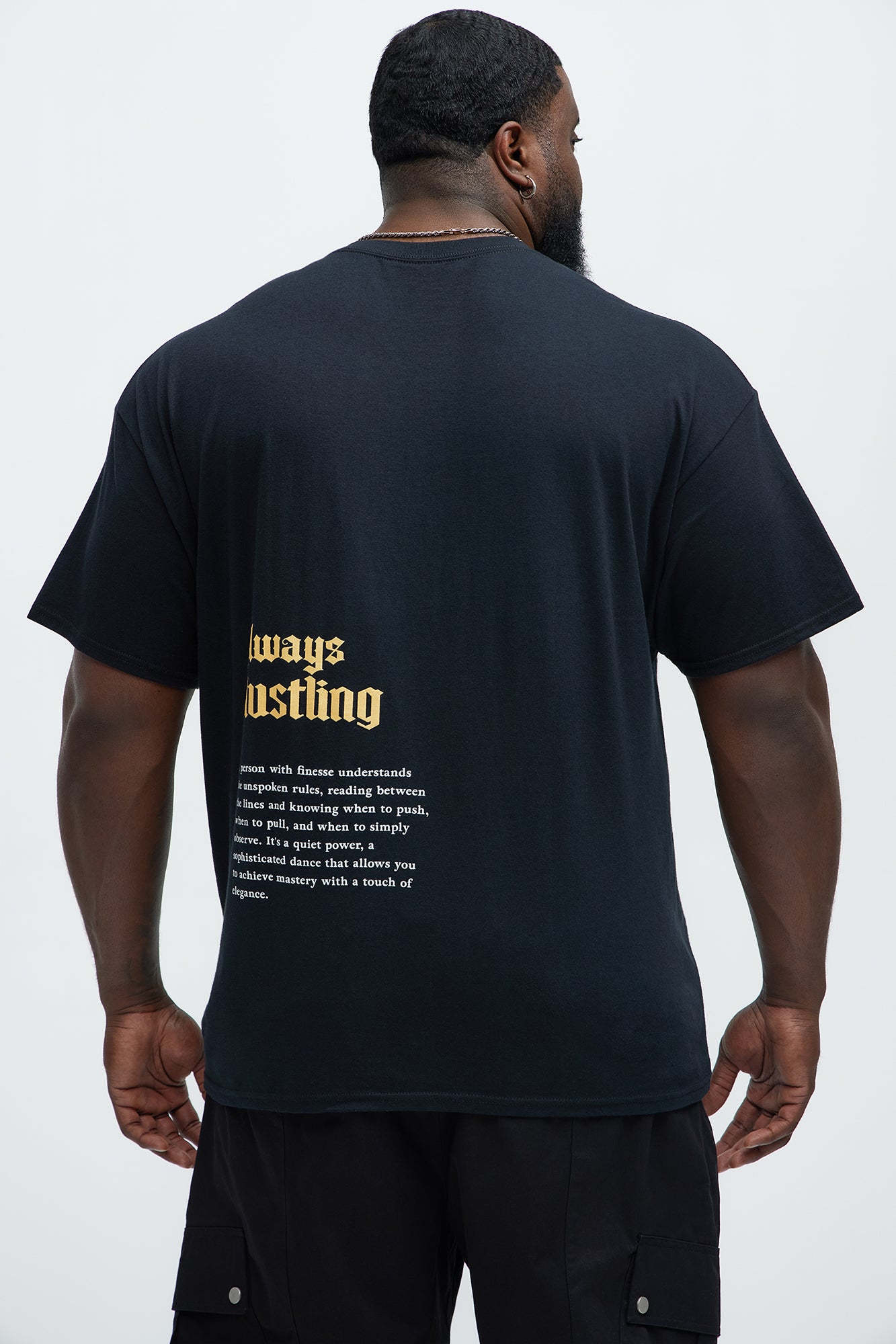 Always Hustling Short Sleeve Tee - Black - Image 5