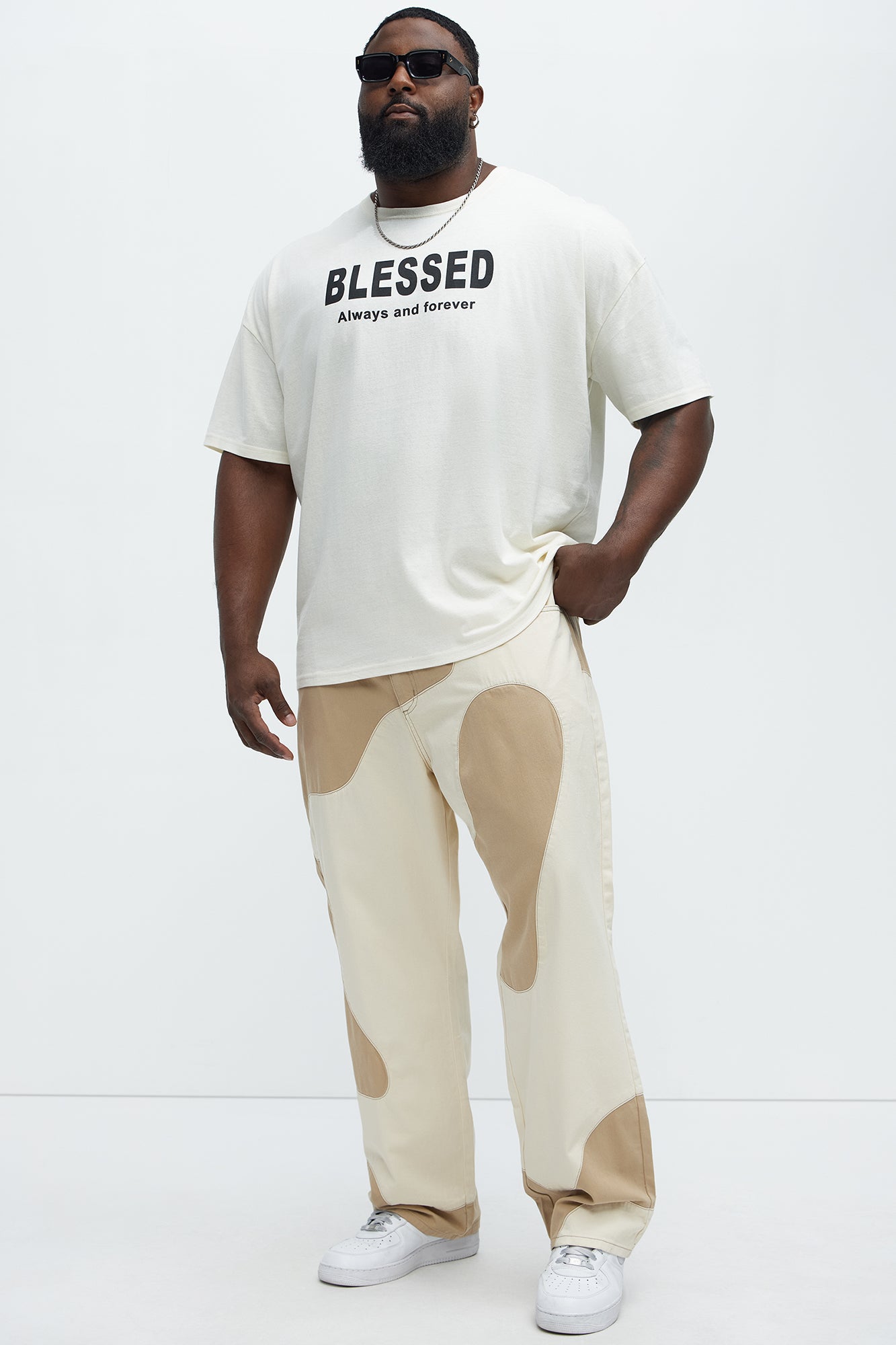 Blessed Oversized Short Sleeve Tee - White - Image 5