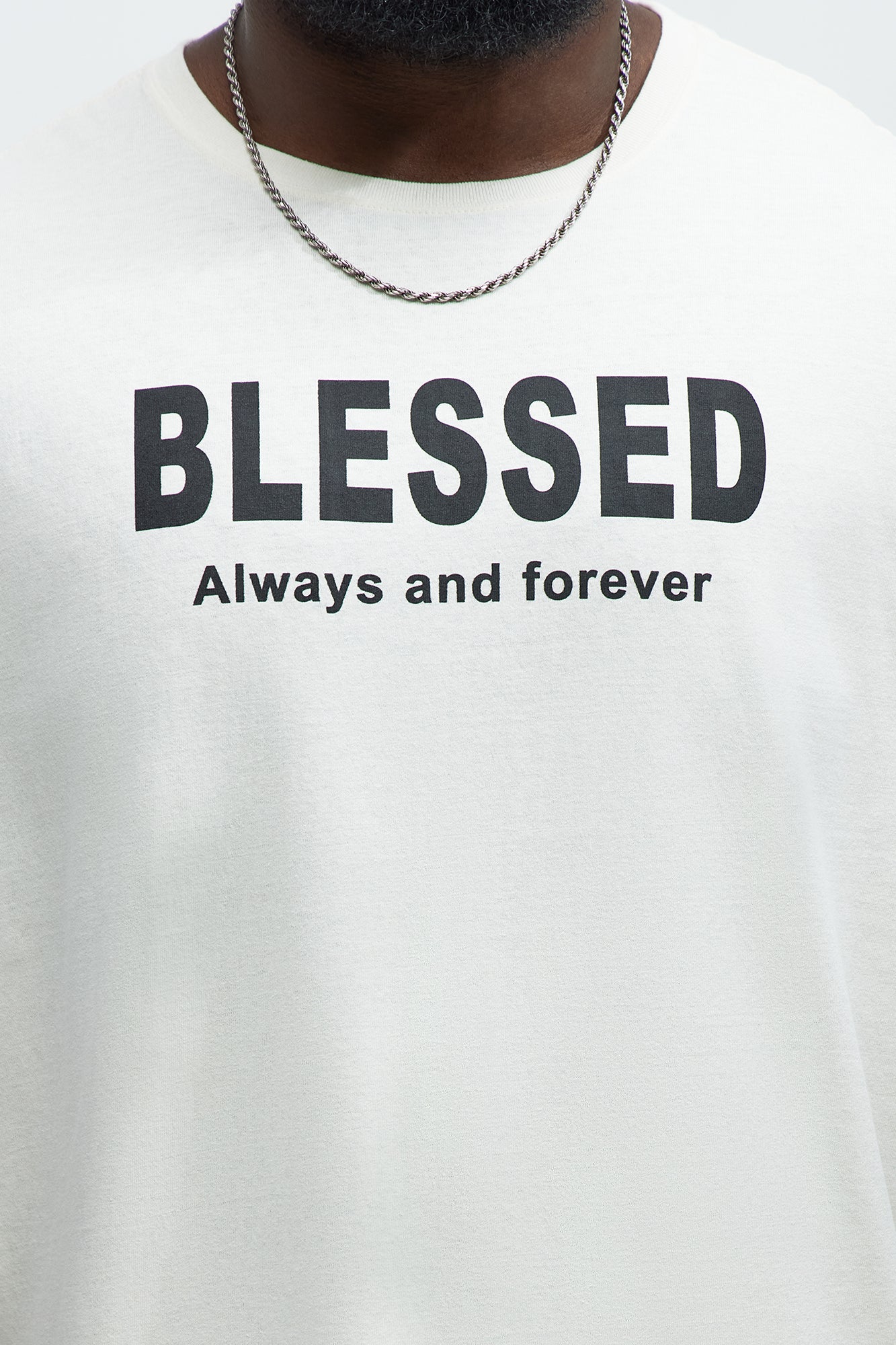 Blessed Oversized Short Sleeve Tee - White - Image 6