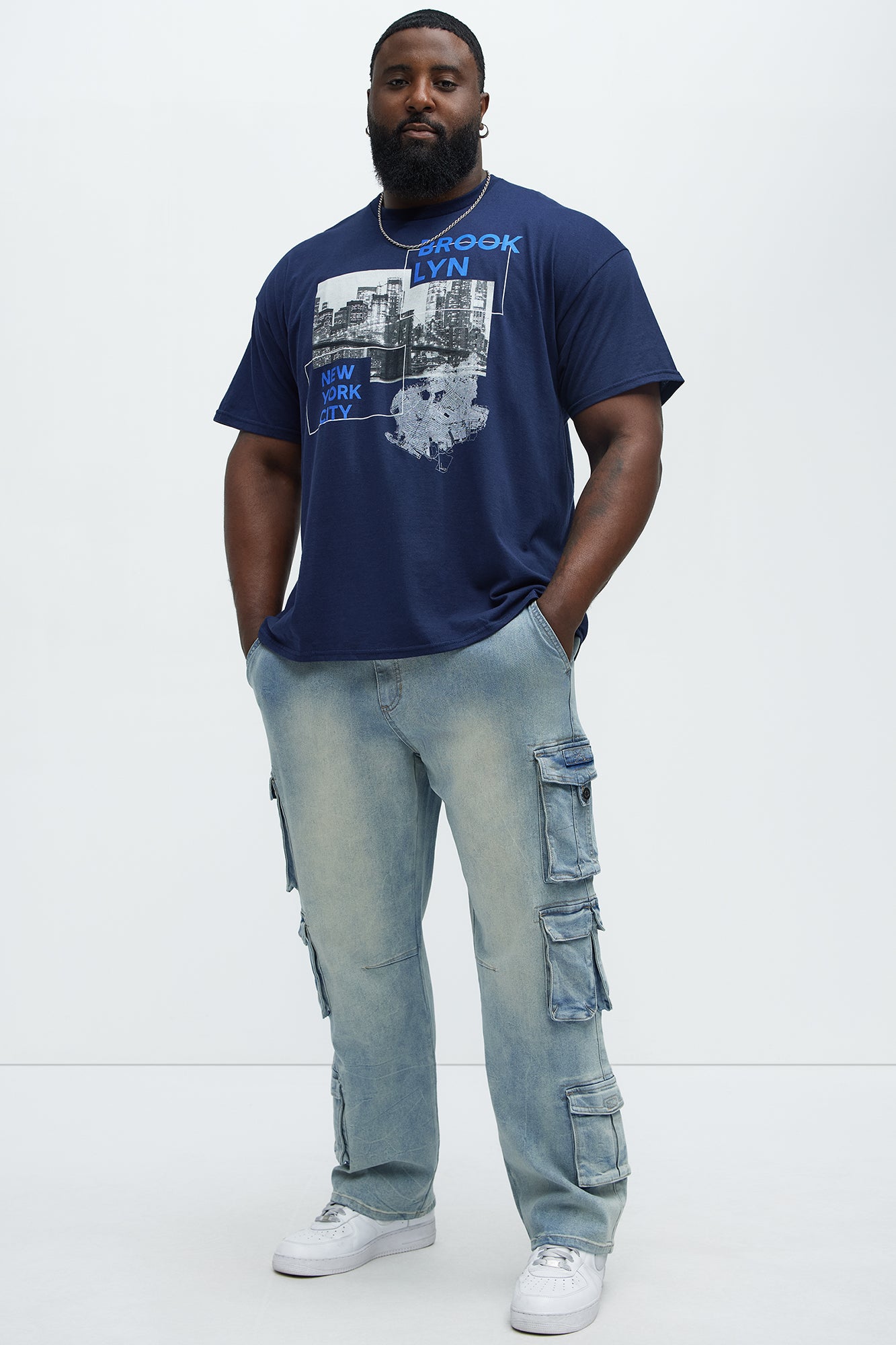 Brooklyn Bridge And Tunnel Short Sleeve Tee - Navy - Image 6