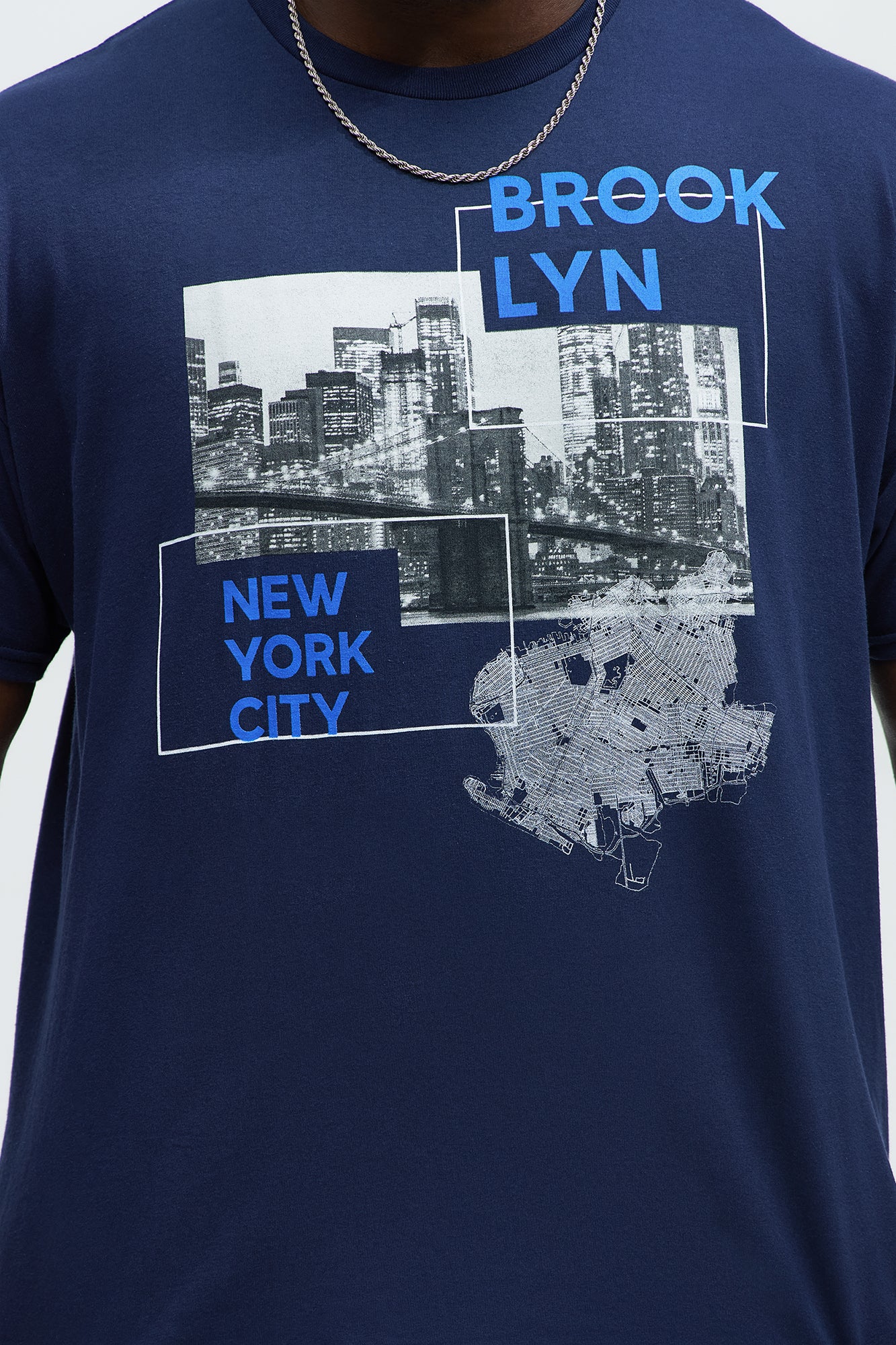 Brooklyn Bridge And Tunnel Short Sleeve Tee - Navy - Image 7