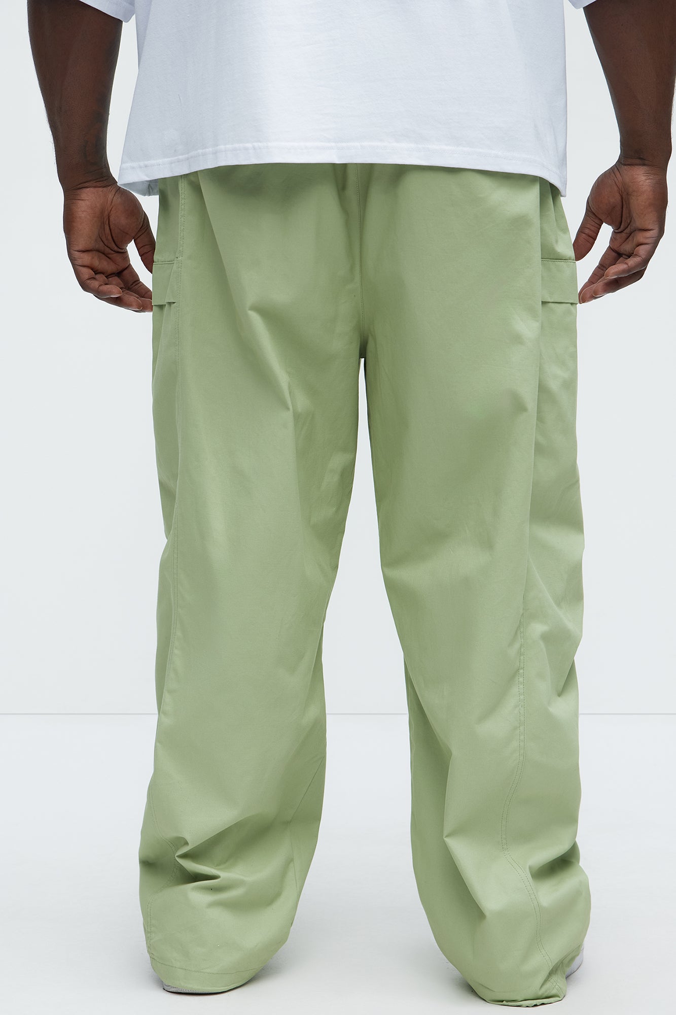 Baggy Chase Utility Cargo Pants - Sage - Image 9