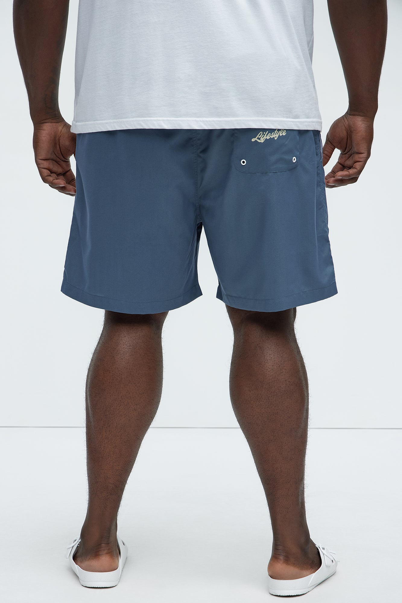 Authentic Lifestyle Swim Mid Trunk - Grey - Image 8