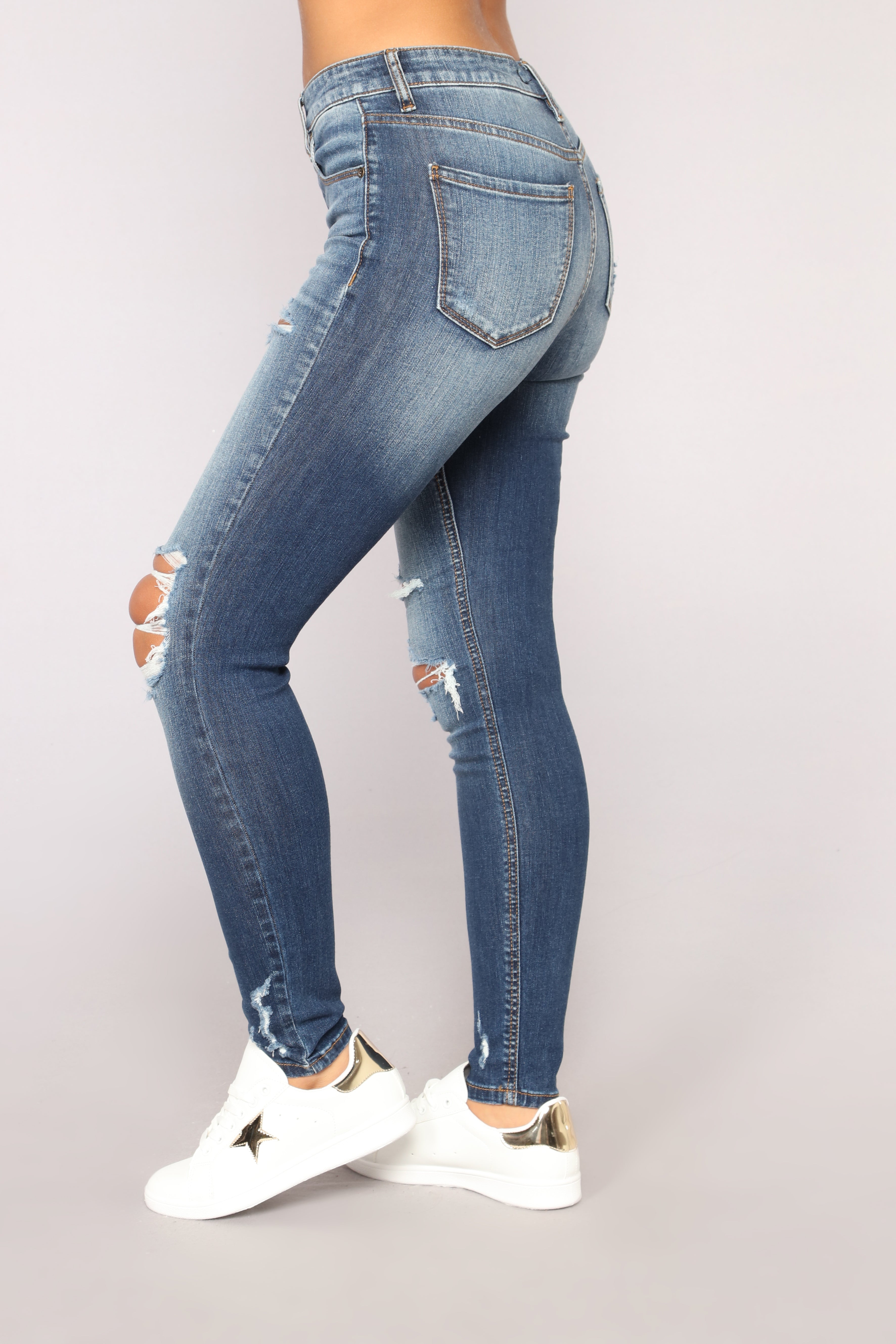 Don't Believe It Skinny Jeans - Dark Denim - Image 13