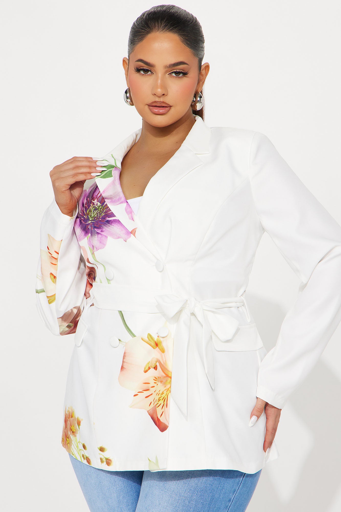 Brunch At Noon Blazer - White/combo - Image 4