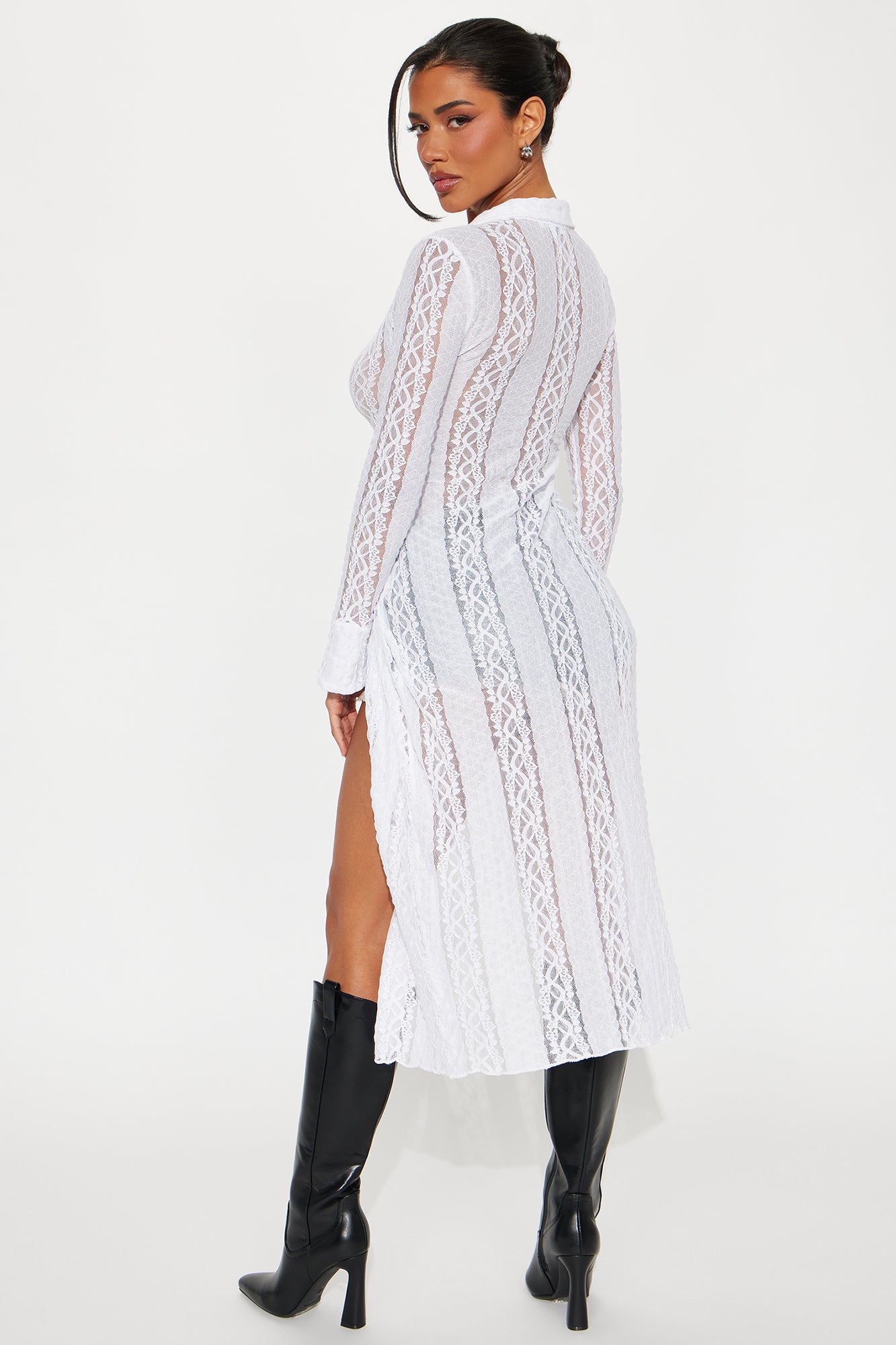 Aisha Lace Duster - White - Image 3