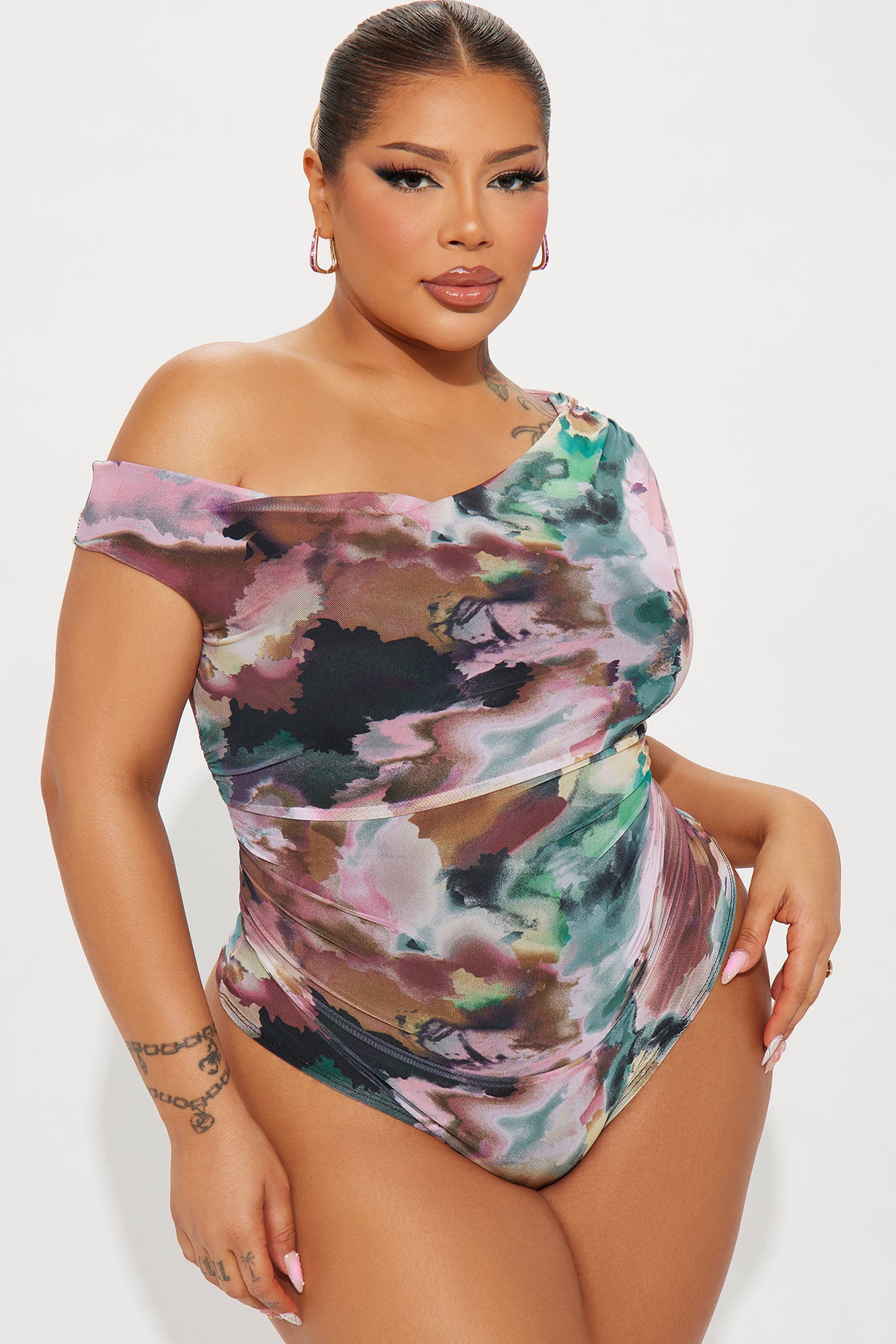 Vivienne Mesh Bodysuit - Multi Color - Image 6
