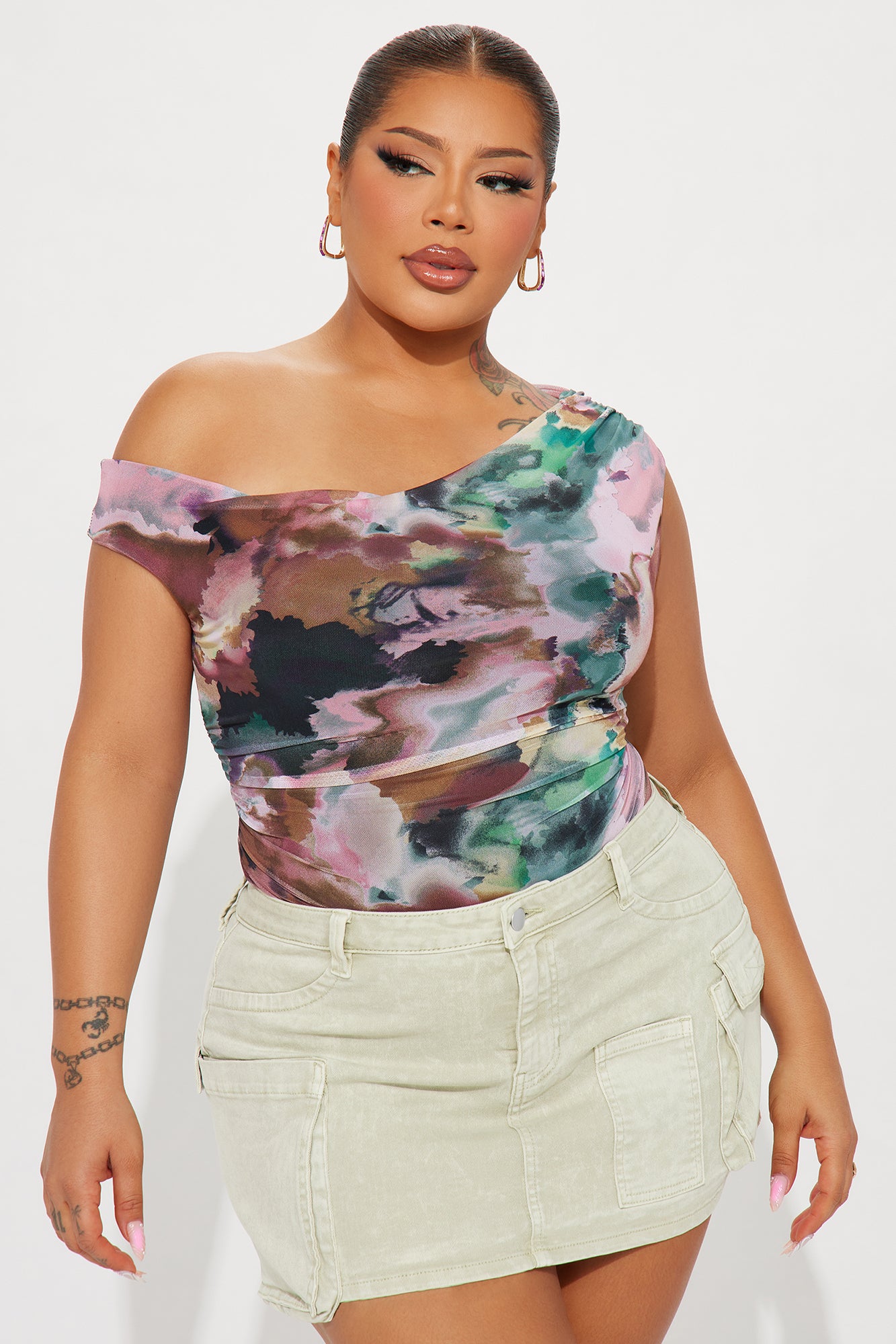 Vivienne Mesh Bodysuit - Multi Color - Image 8