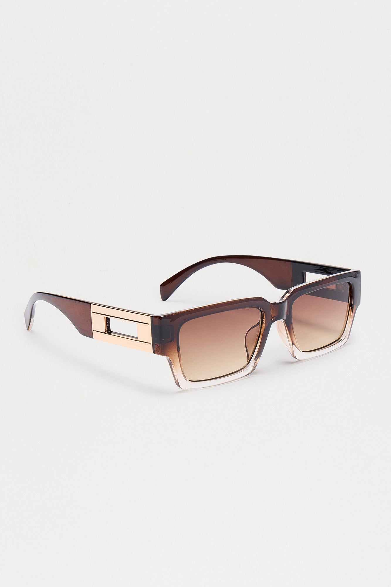 Victoria Square Sunglasses - Matte Gold/Brown - Image 4