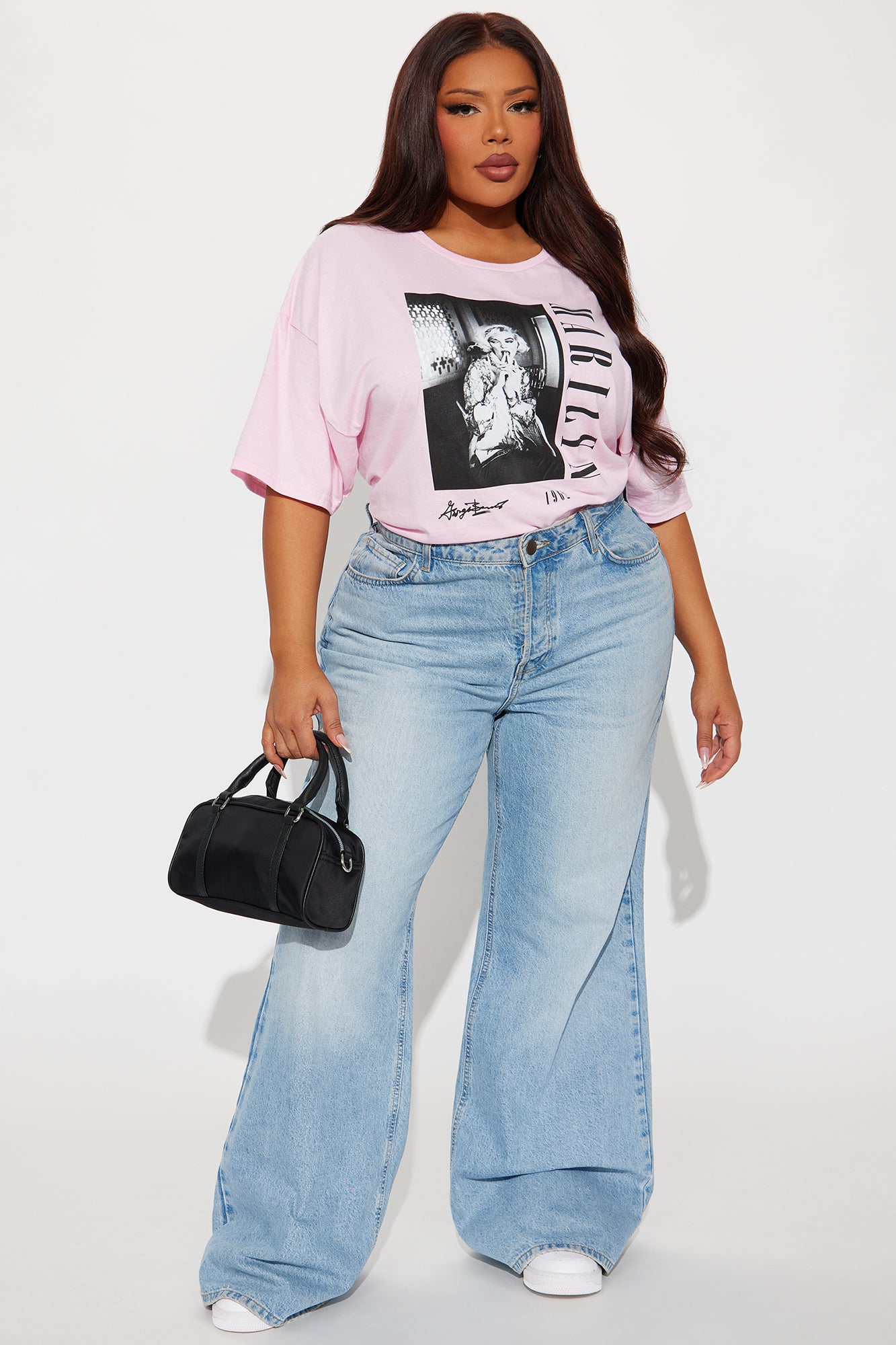 Vintage Marilyn Monroe Oversized Tee - Pink - Image 5