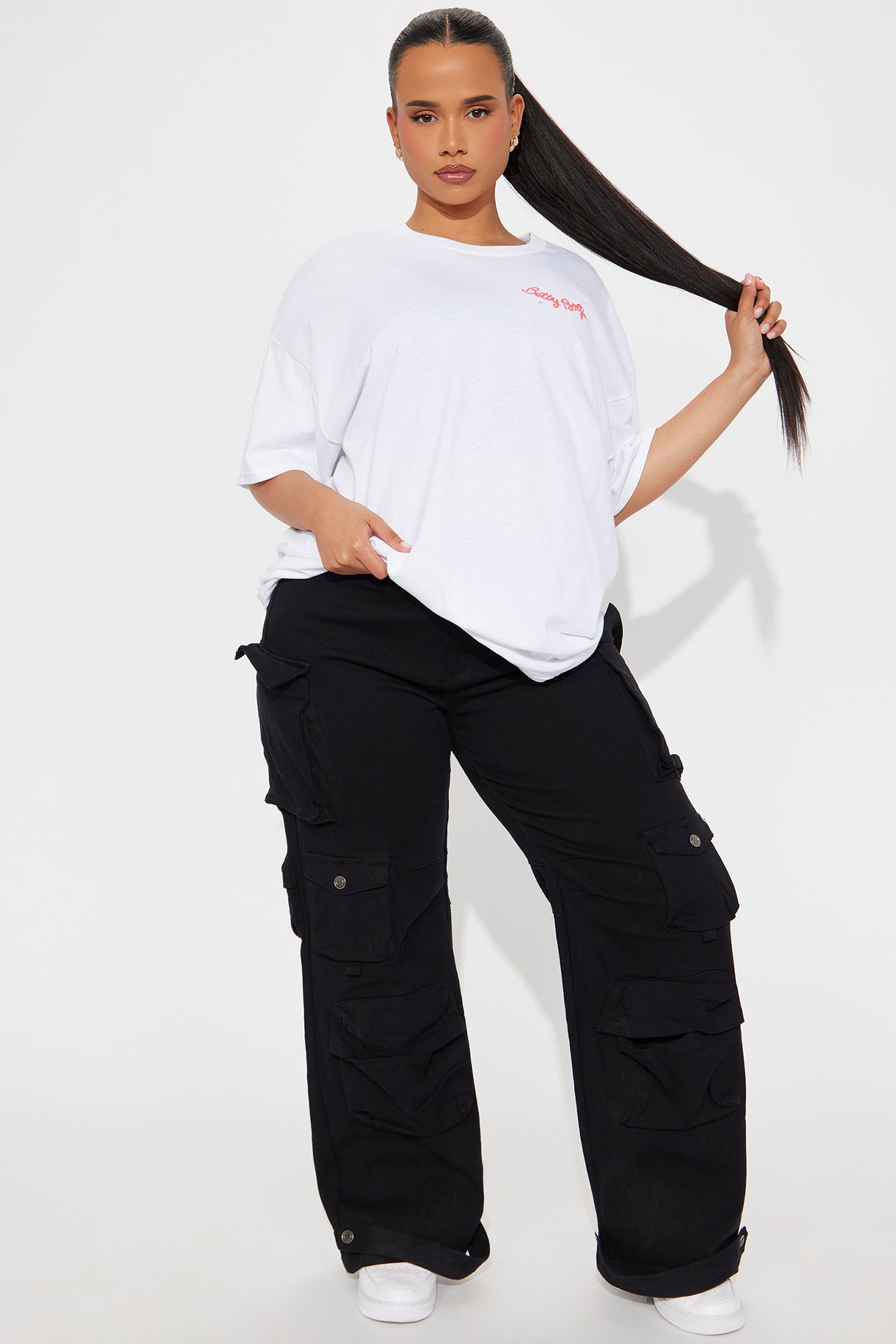 Betty Boop Queen Oversized Tee - White - Image 8