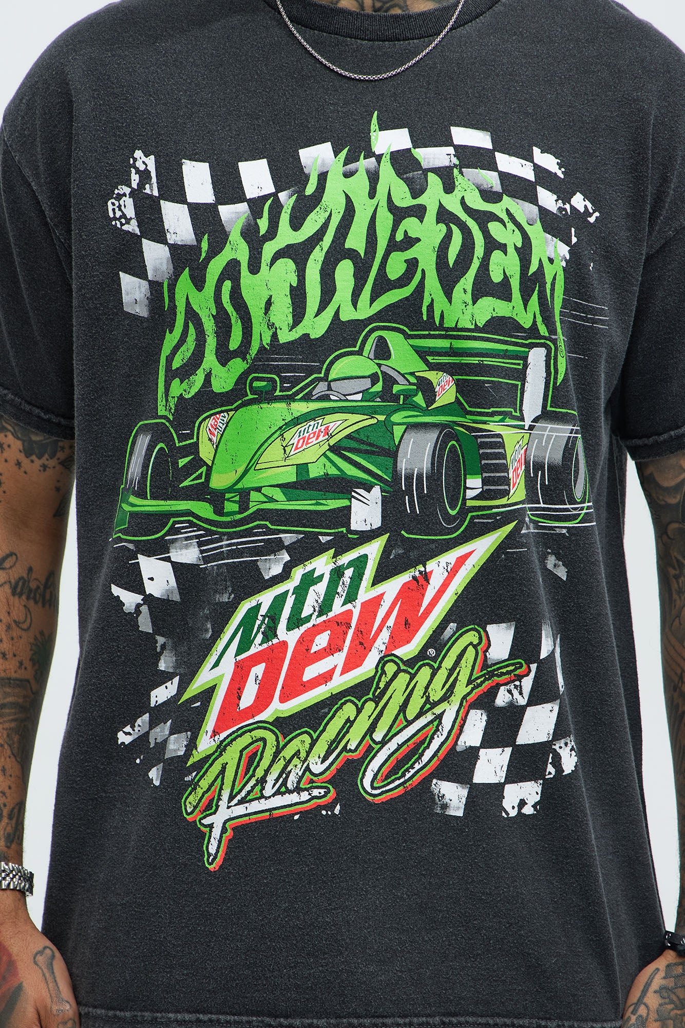 Mt. Dew Race Track Short Sleeve Tee - Black - Image 3