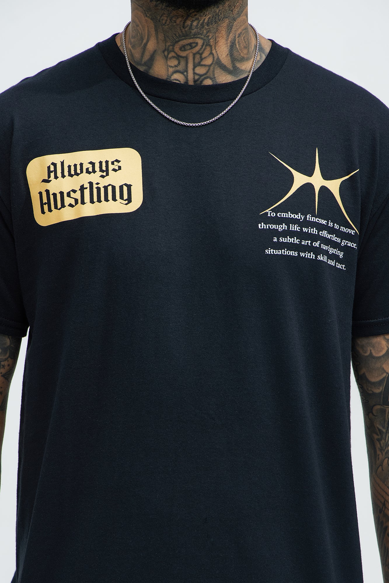 Always Hustling Short Sleeve Tee - Black - Image 4