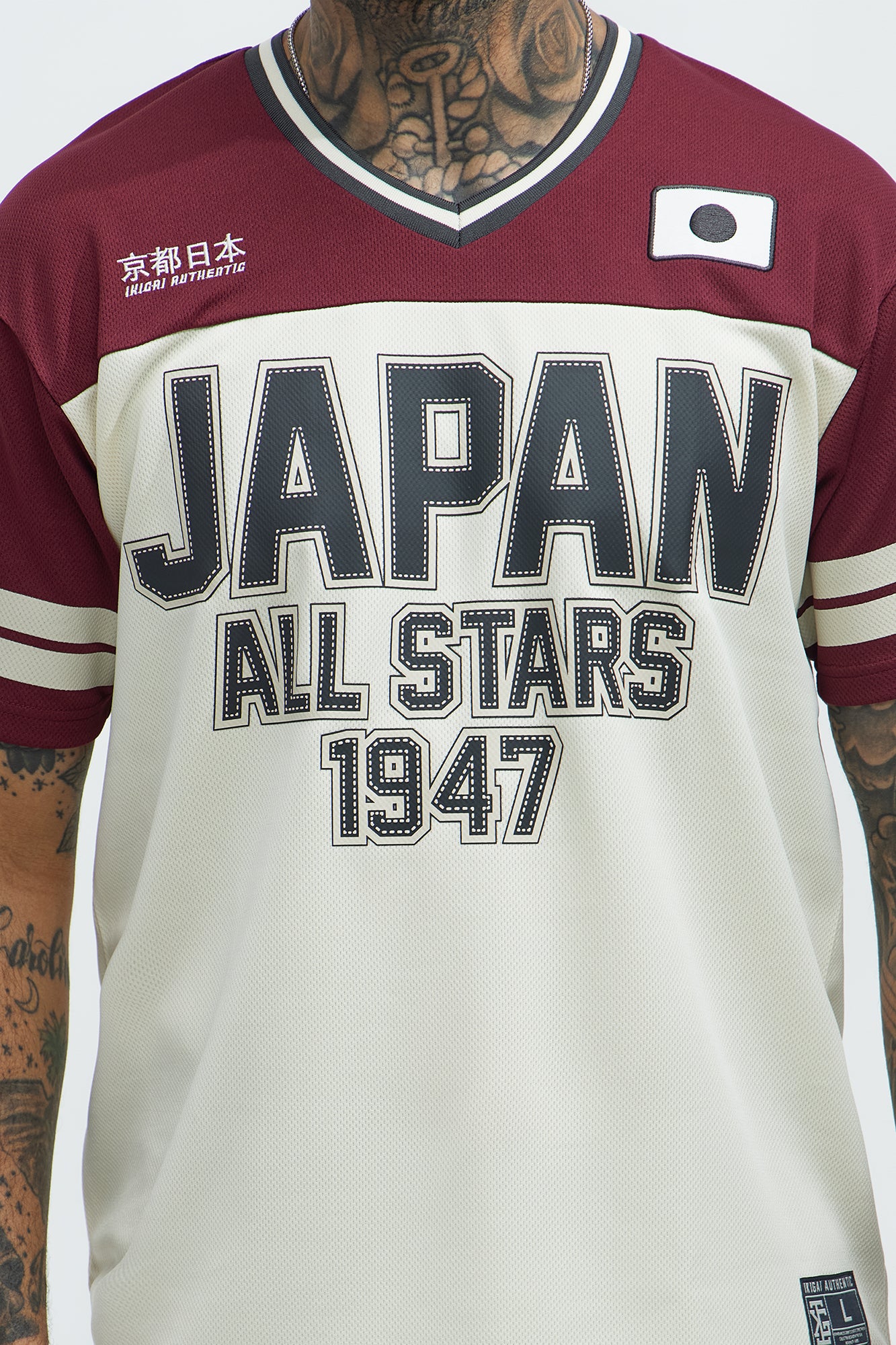 Japan All Stars Jersey - Burgundy/combo - Image 3