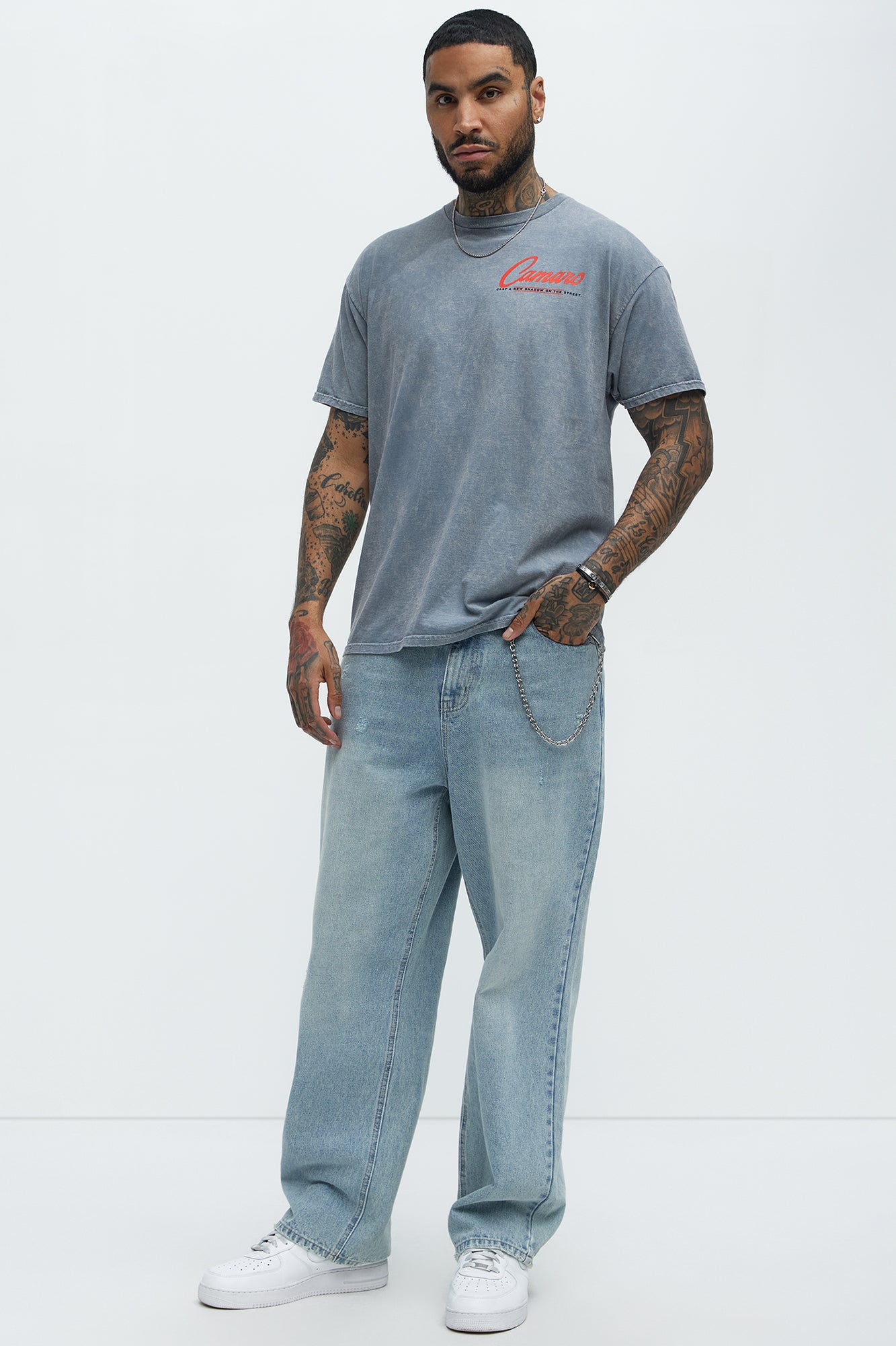 Chevy Camaro Short Sleeve Tee - Grey - Image 3