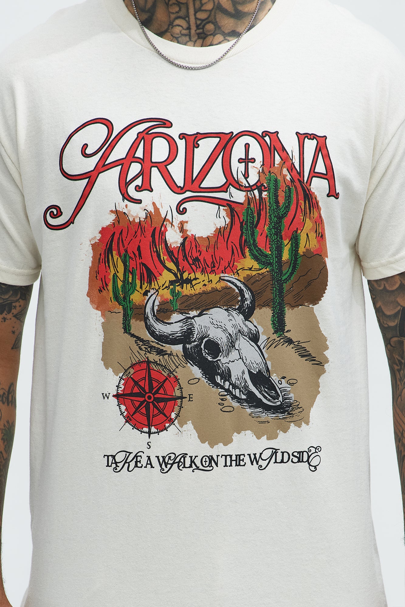 Walk In The Wildside Short Sleeve Tee - Natural - Image 3