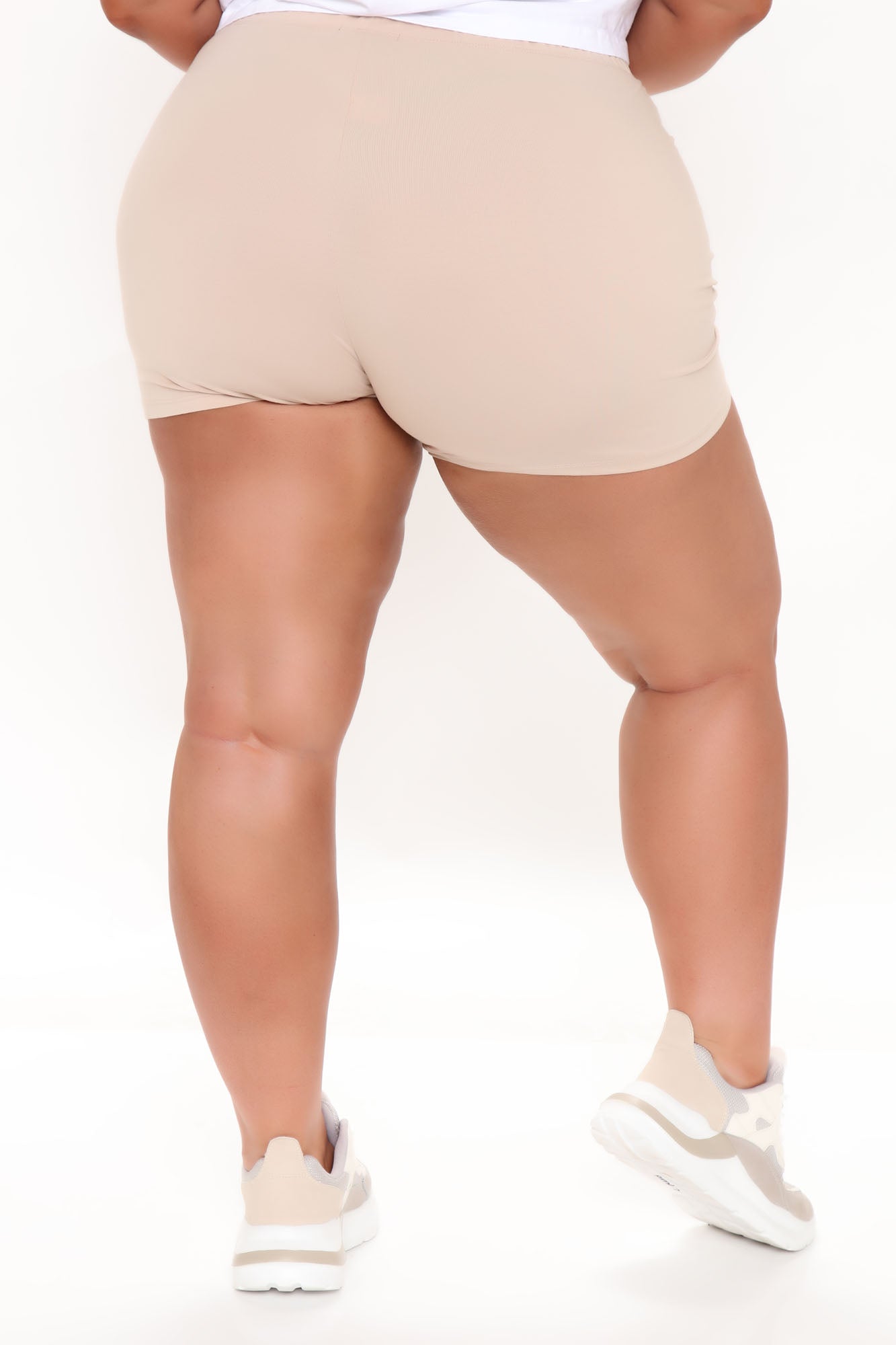 Plain Jane Mini Shorts - Taupe - Image 8