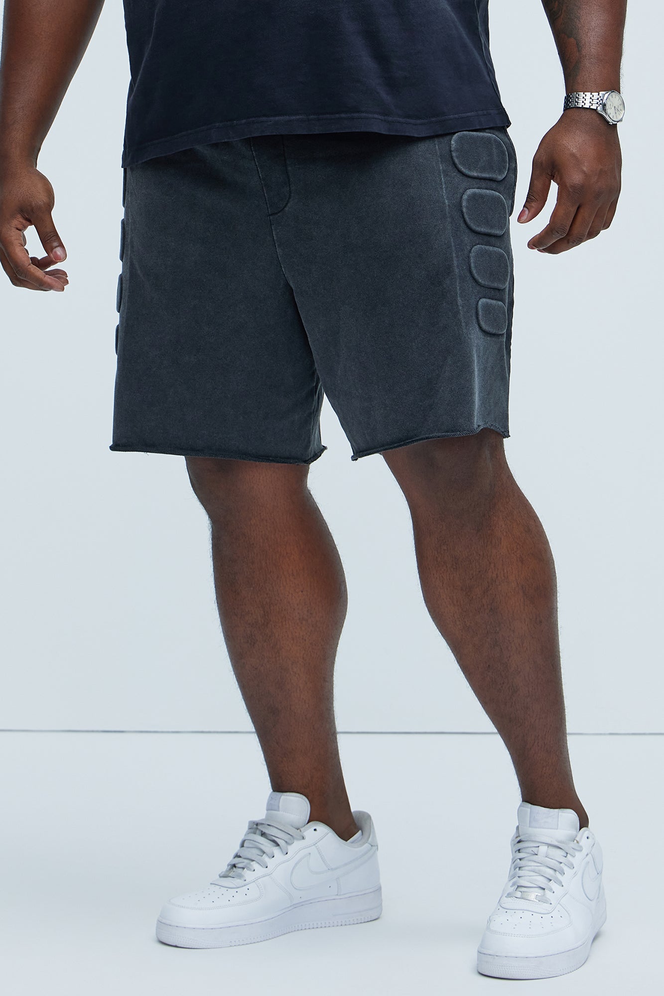 Mayzen Relaxed Shorts - Black Wash - Image 5