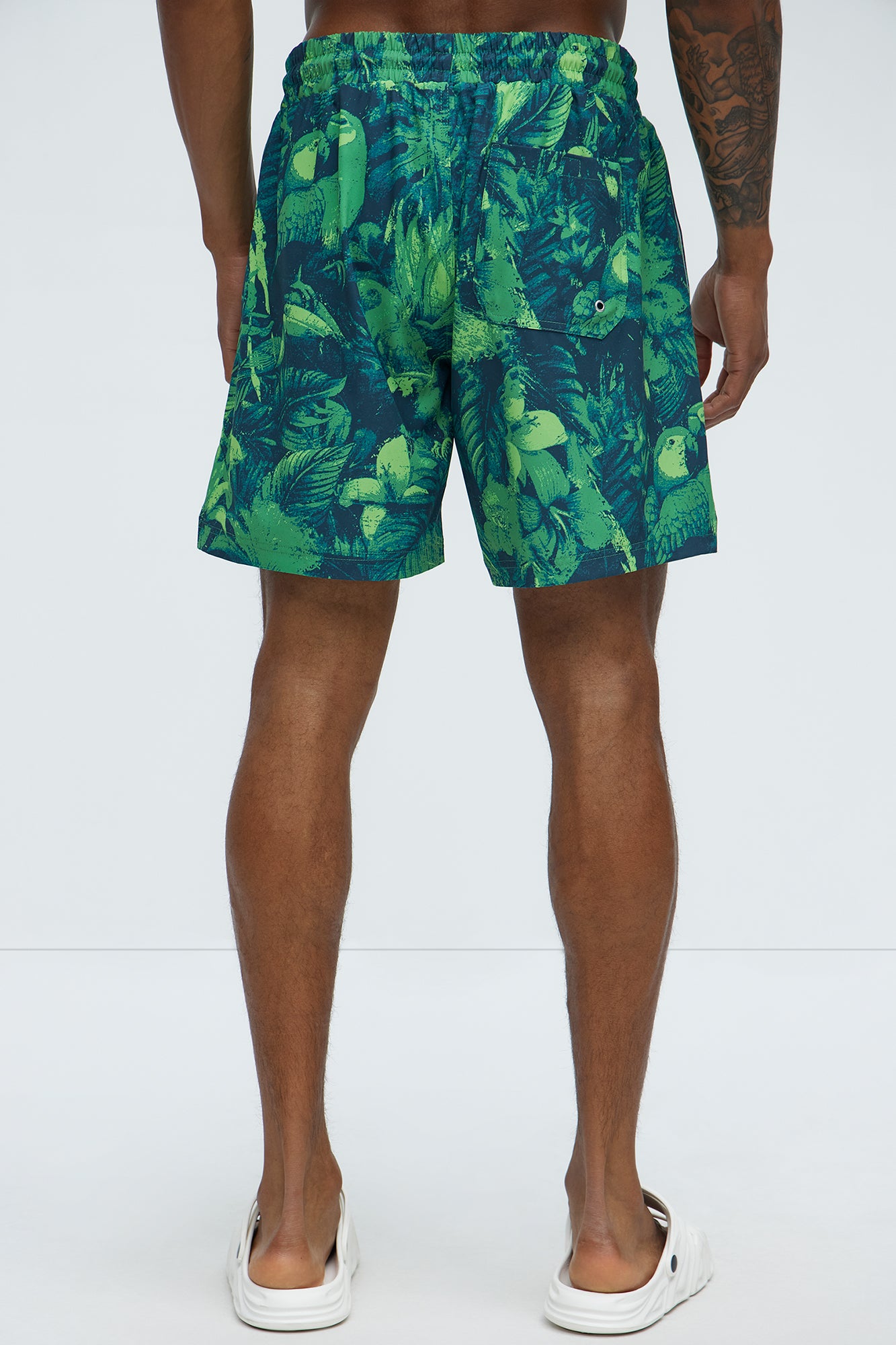 Paradise Garden Swim Classic Trunk - Green/combo - Image 3