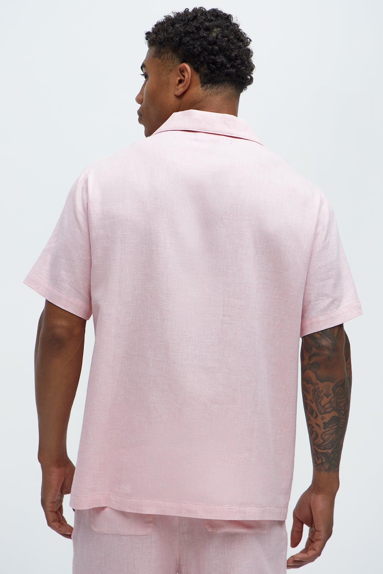 Bahamas Linen Shirt - Pink - Image 3