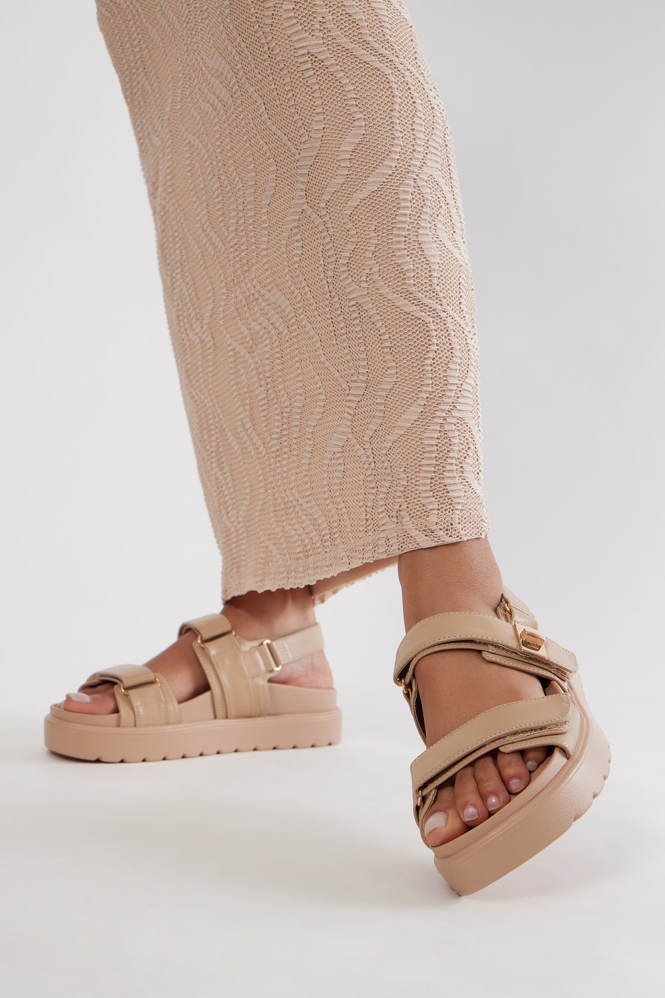 Ritz Platform Slingback Slides - Camel - Image 4