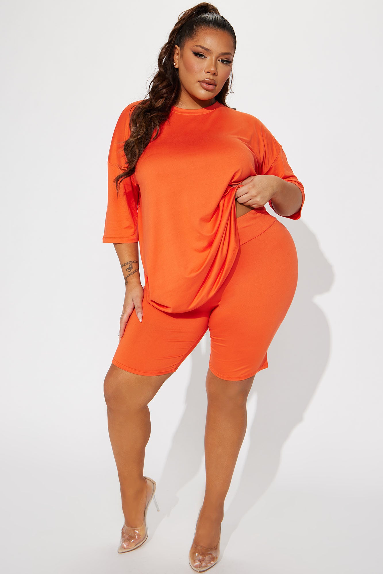 Weekend Vibes Short Set - Orange - Image 5