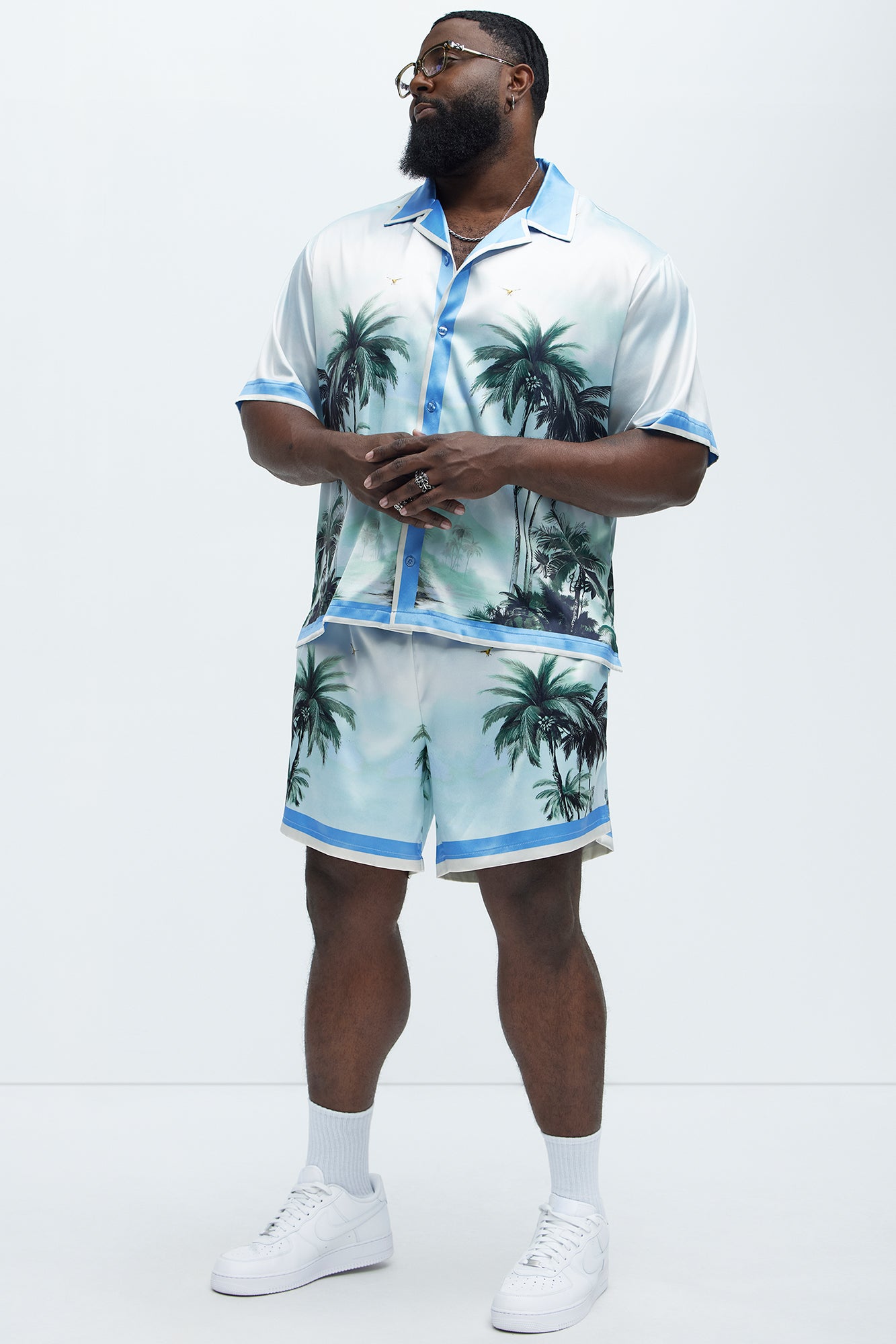Cockatiel And Palm Resort Shorts - Multi Color - Image 6