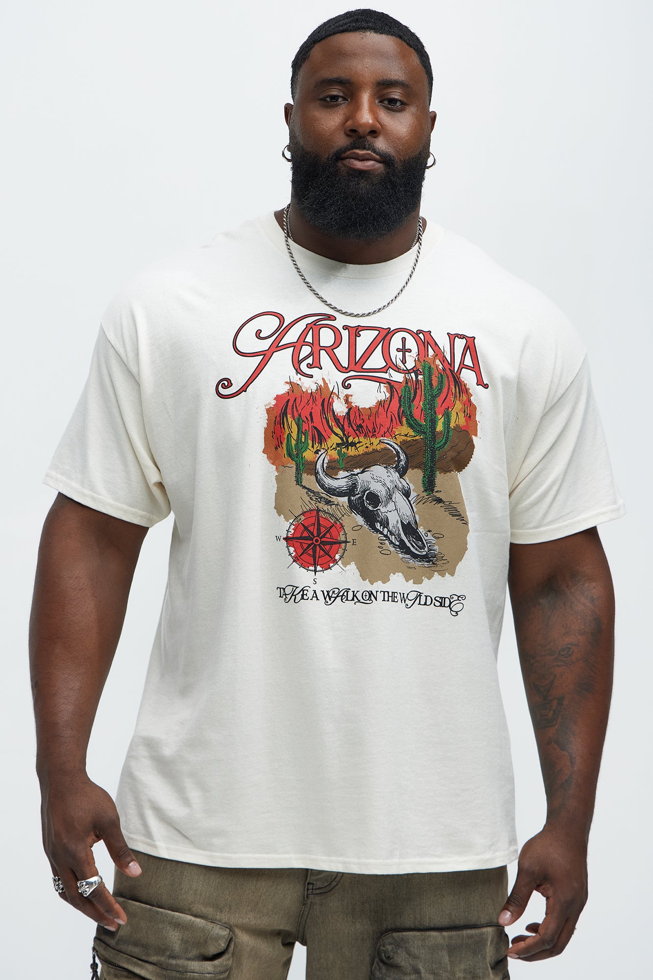 Walk In The Wildside Short Sleeve Tee - Natural - Image 4