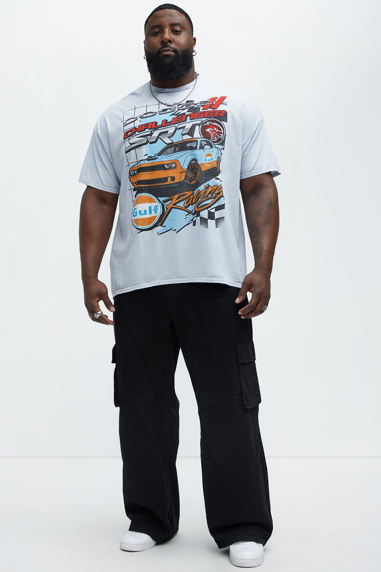 Dodge Challenger Gulf Racing Short Sleeve Tee - White - Image 5