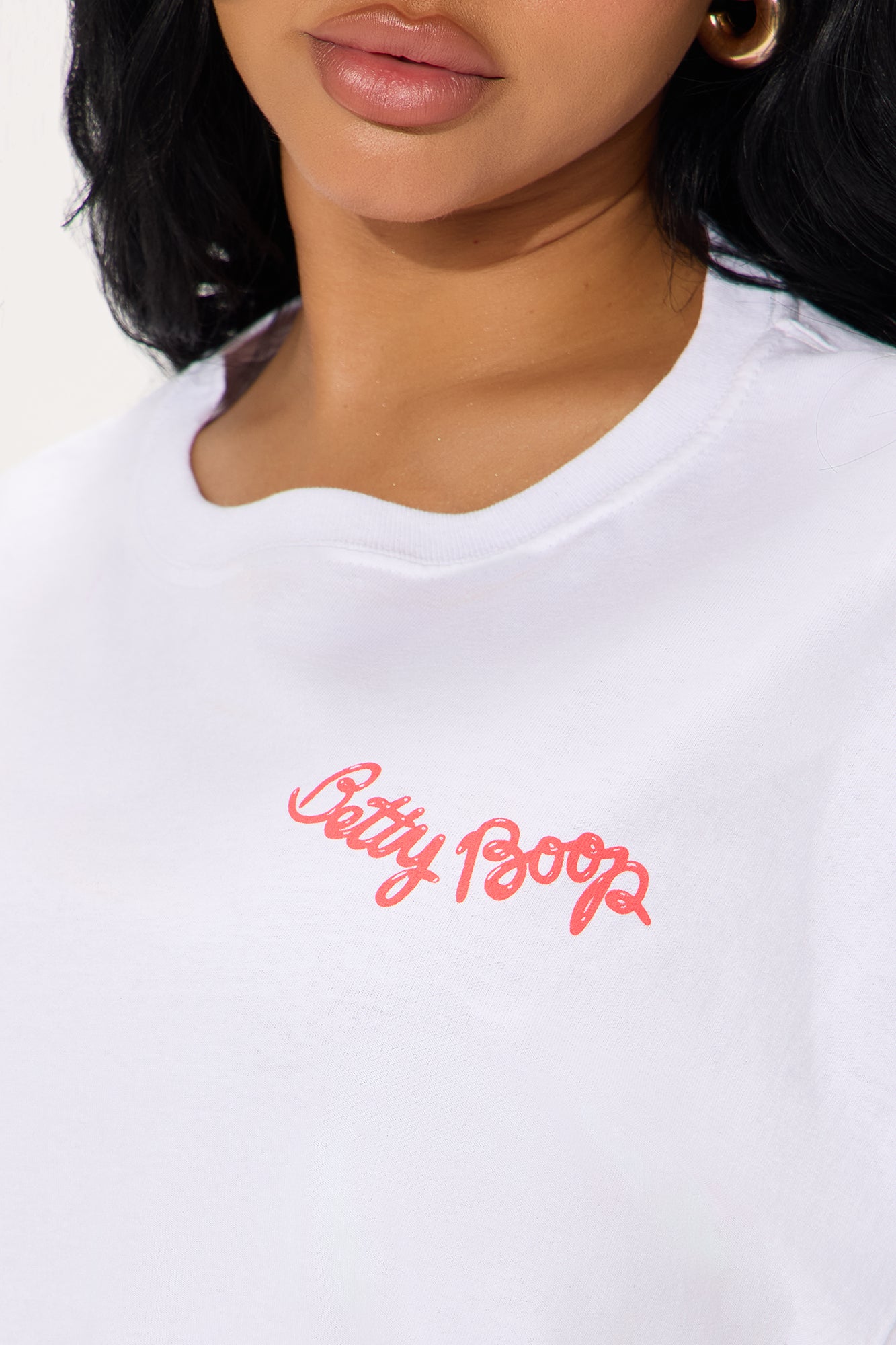 Betty Boop Queen Oversized Tee - White - Image 4