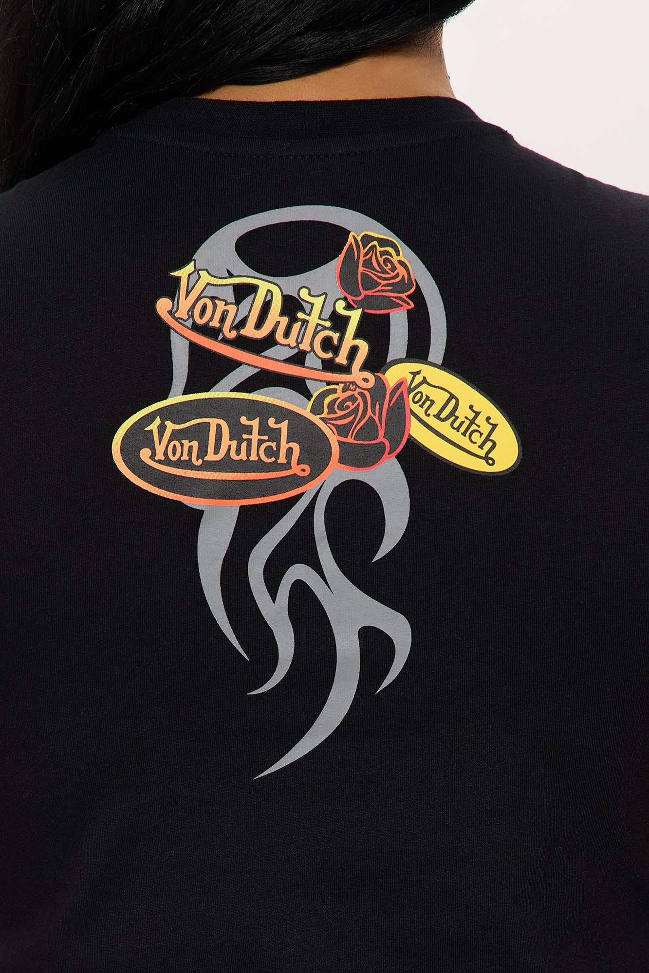 Von Dutch Fiery Heart Muscle Tee - Black - Image 5