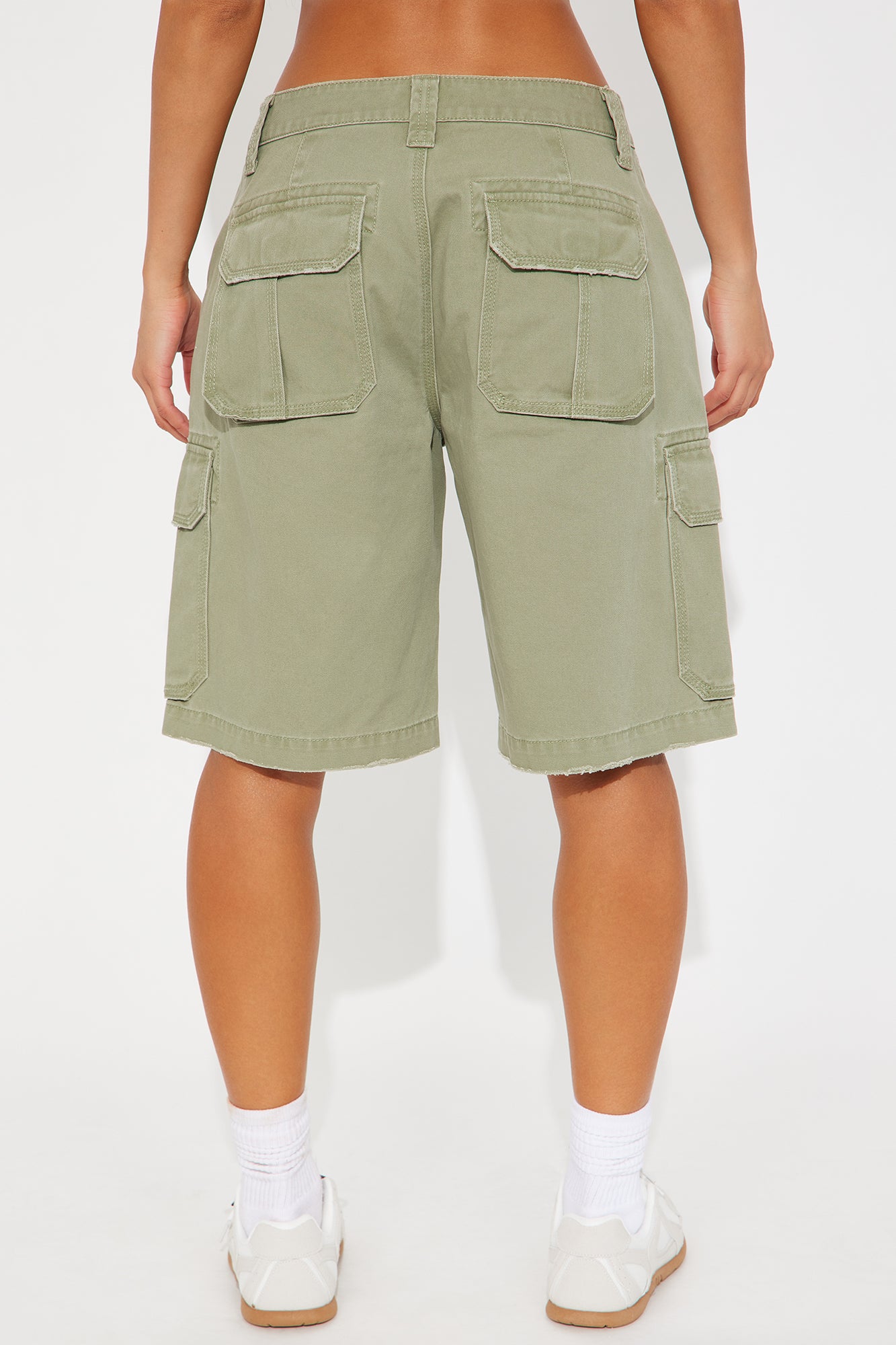One Way Or The Other Bermuda Short - Olive - Image 4