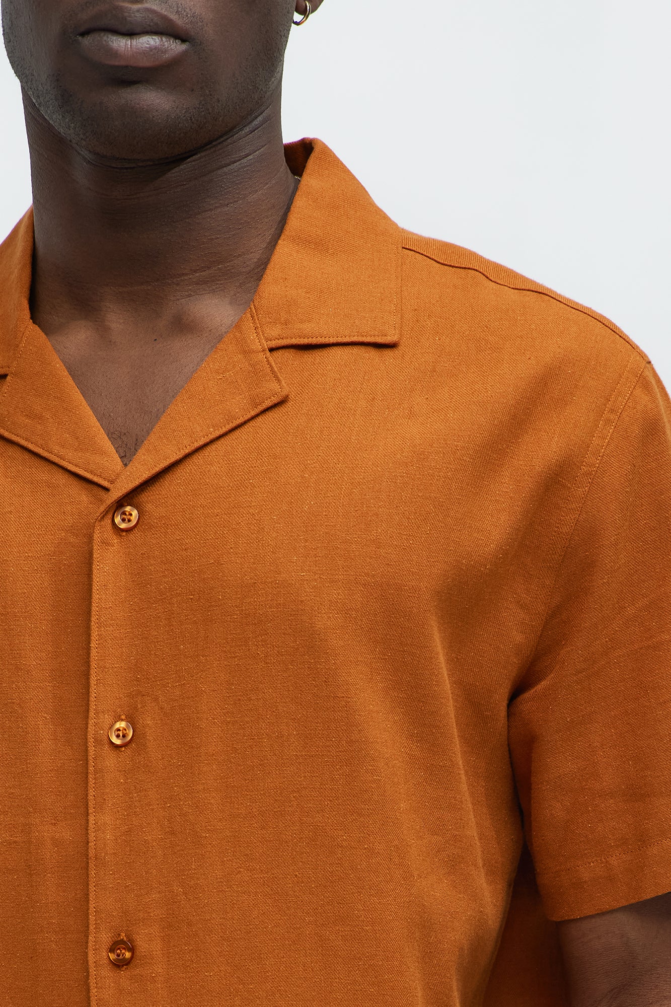 Bahamas Linen Shirt - Rust - Image 3